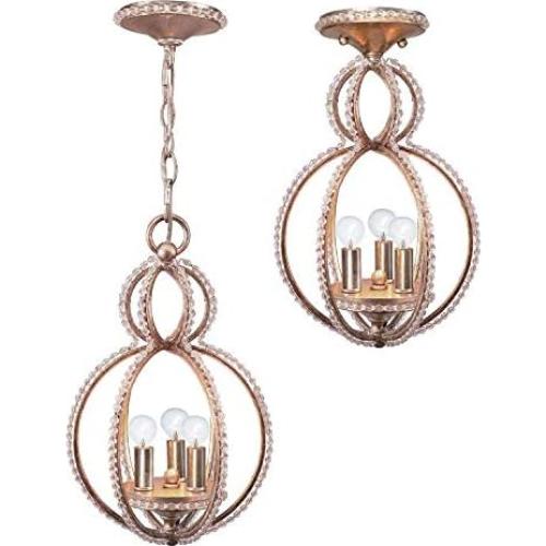 Candelabro Mini Crystorama Garland 3 Luces Crepúsculo 24.1cm