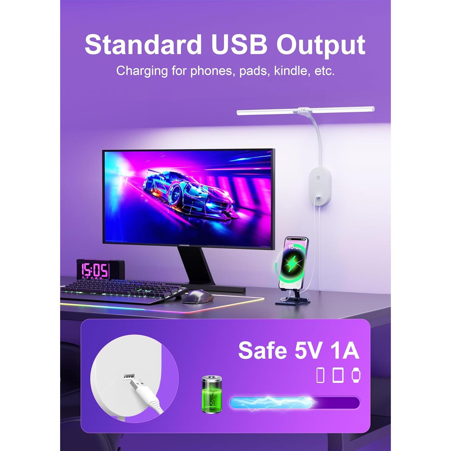 Lámpara de Lectura Montada en Pared TOPMB con 2 Cabezas LED