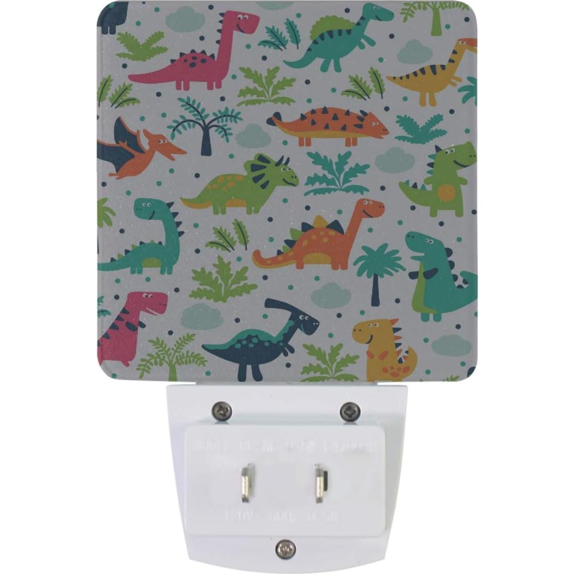 Juego de 2 Lámparas Nocturnas LED Vdsrup Dinosaurio con Sensor