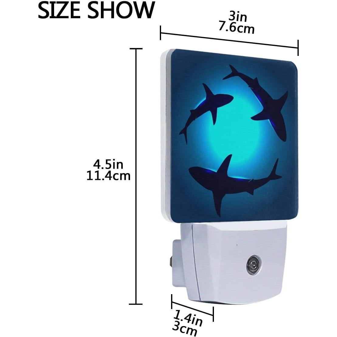 Conjunto de 2 luces nocturnas LED Naanle con sensor automático