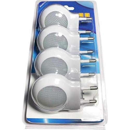 Paquete de 4 Luces Nocturnas LED Omeet 0.7W con Sensor