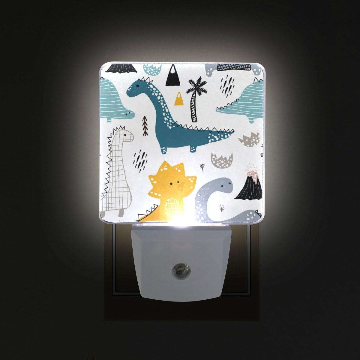 Lámpara de Noche LED Enchufable SYCEES con Sensor Crepúsculo 2 Paquete