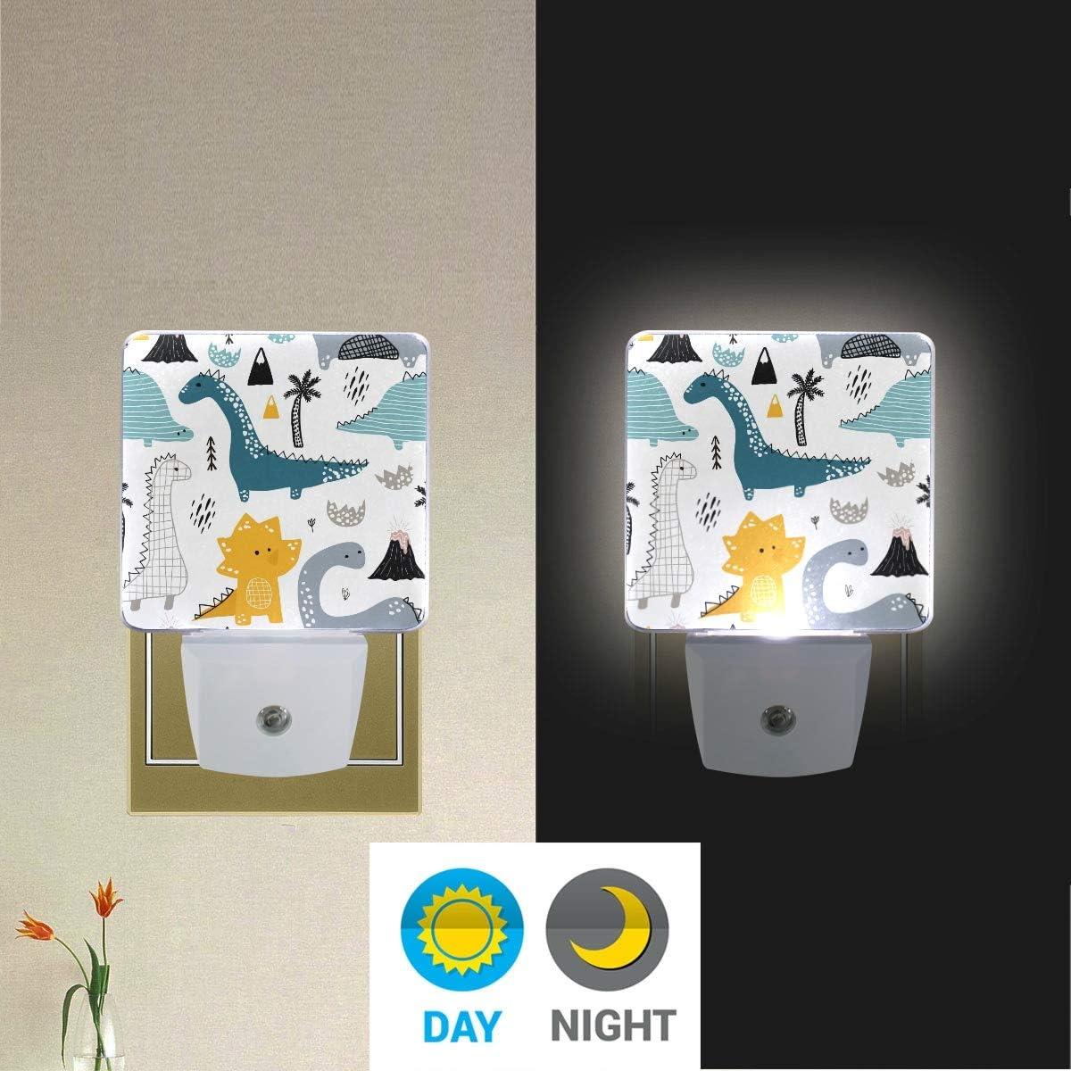 Lámpara de Noche LED Enchufable SYCEES con Sensor Crepúsculo 2 Paquete