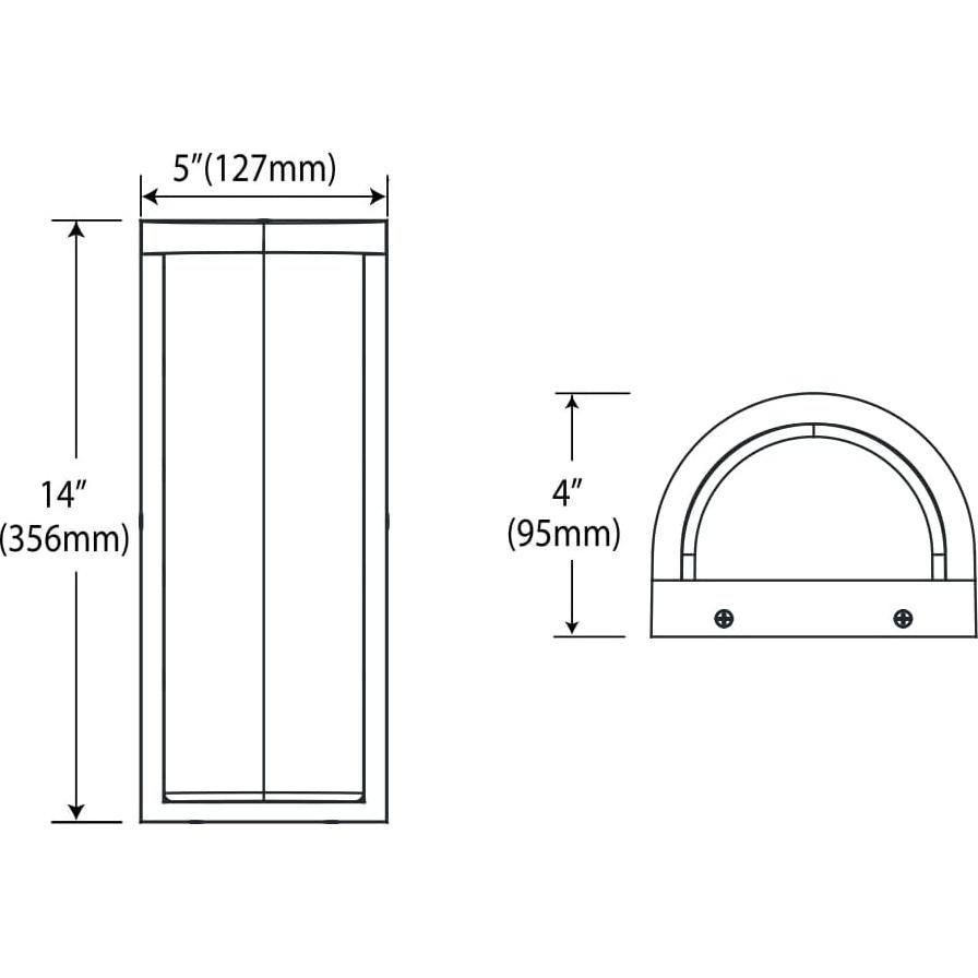 Luz Sconce LED eSenlite con Sensor de Movimiento 12W IP65