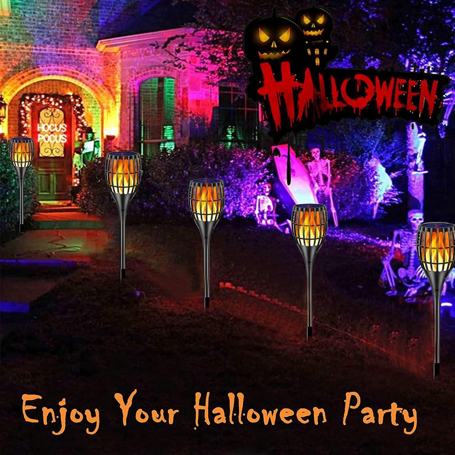 Luces Solares de Antorcha Ollivage, 4 Paquete, 109 cm, Impermeables