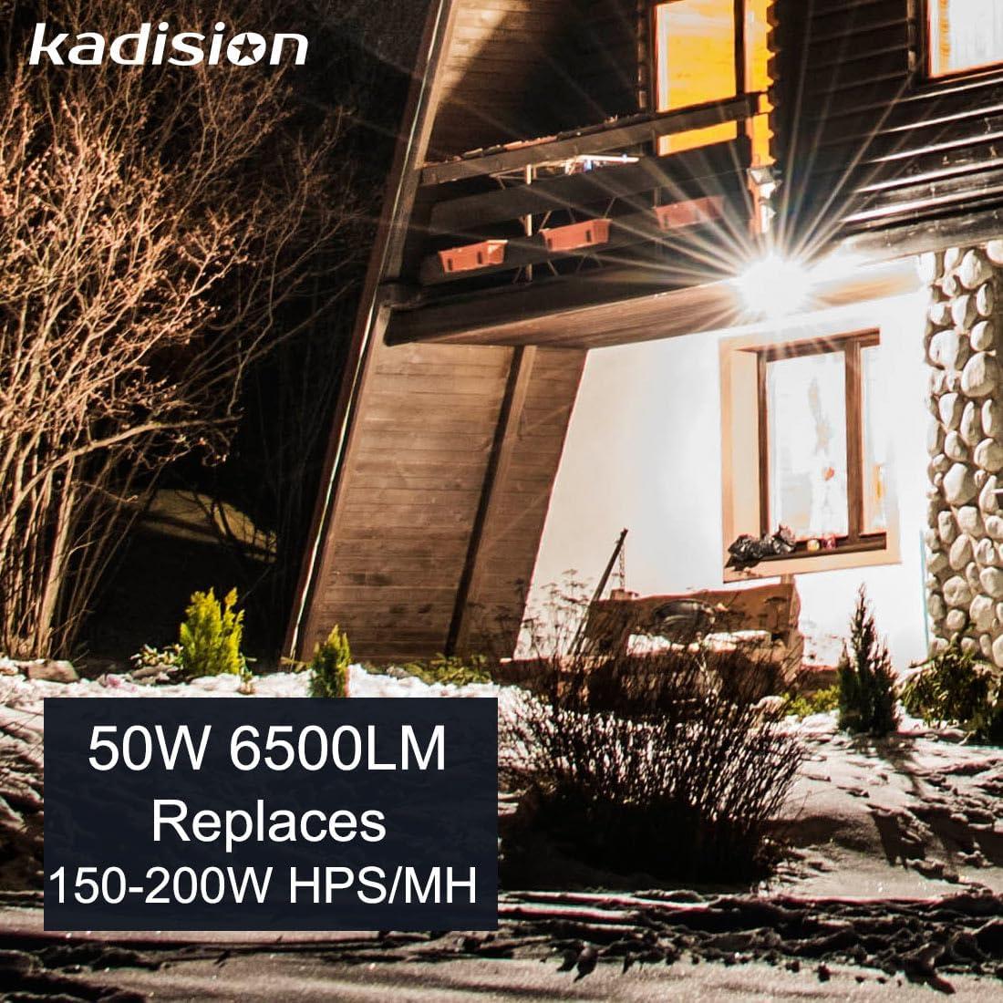 Luz de Inundación LED Kadision 50W 6500LM IP65 Exterior