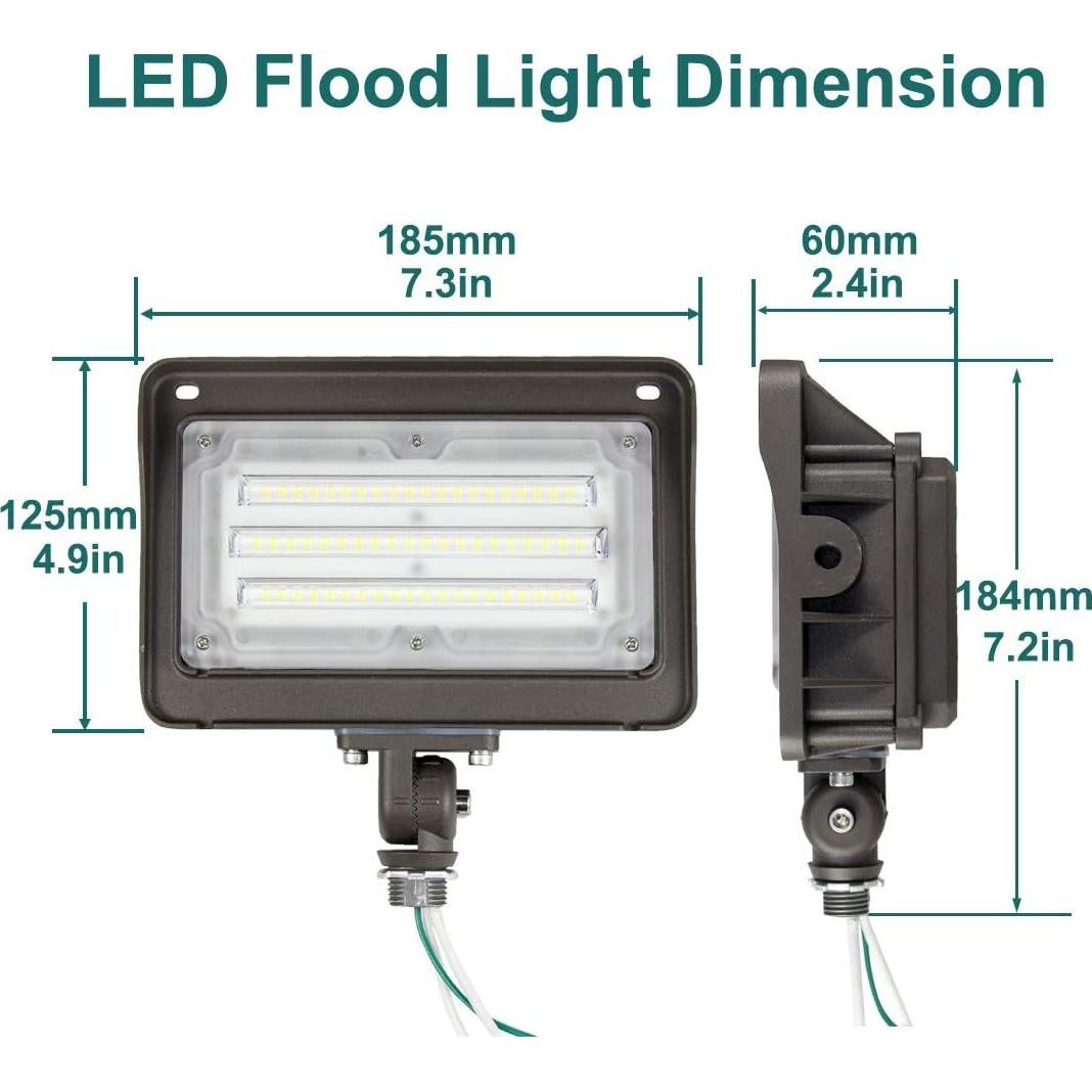 Luz de Inundación LED Kadision 50W 6500LM IP65 Exterior