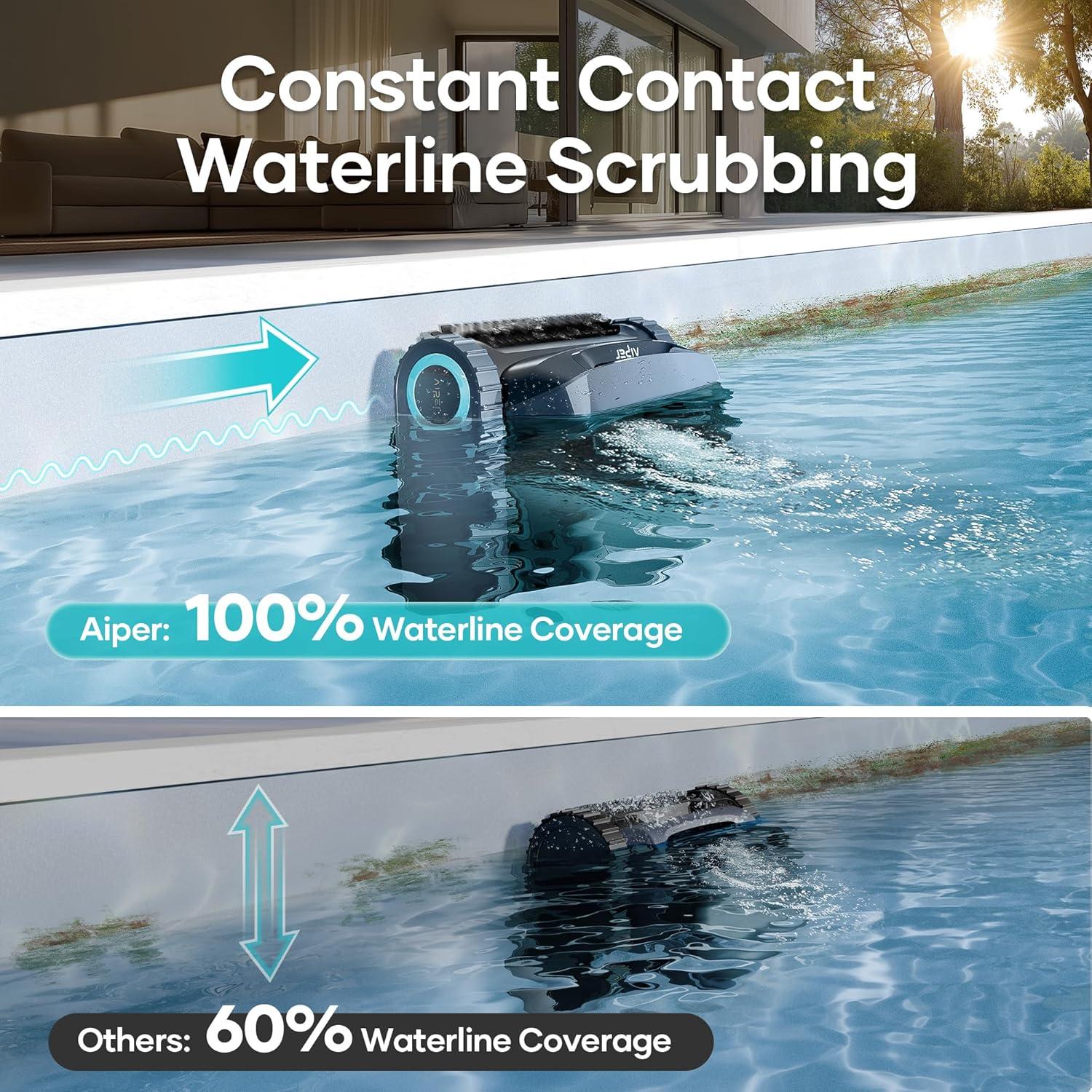 Limpiador de piscina robótico AIPER Scuba X1 y Surfer S2