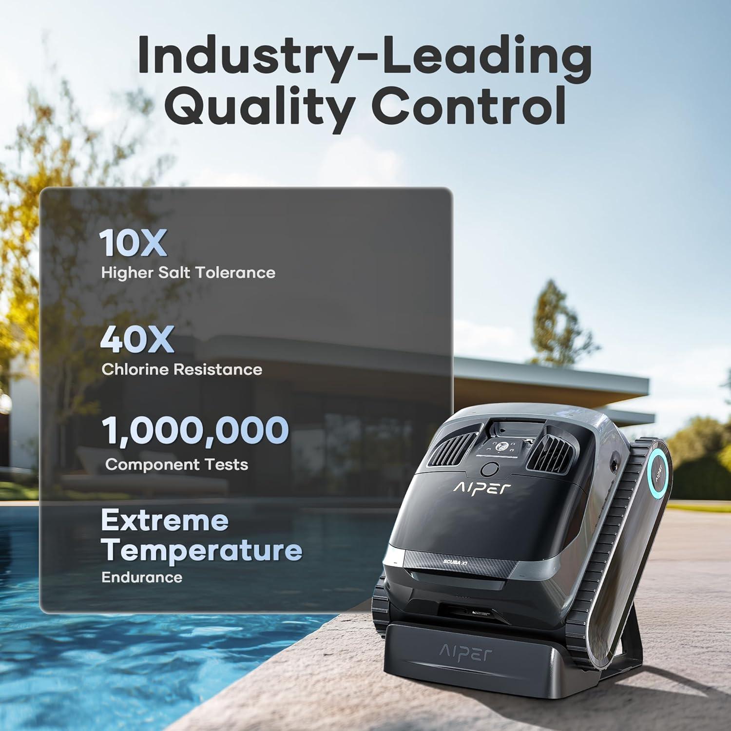 Limpiador de piscina robótico AIPER Scuba X1 y Surfer S2