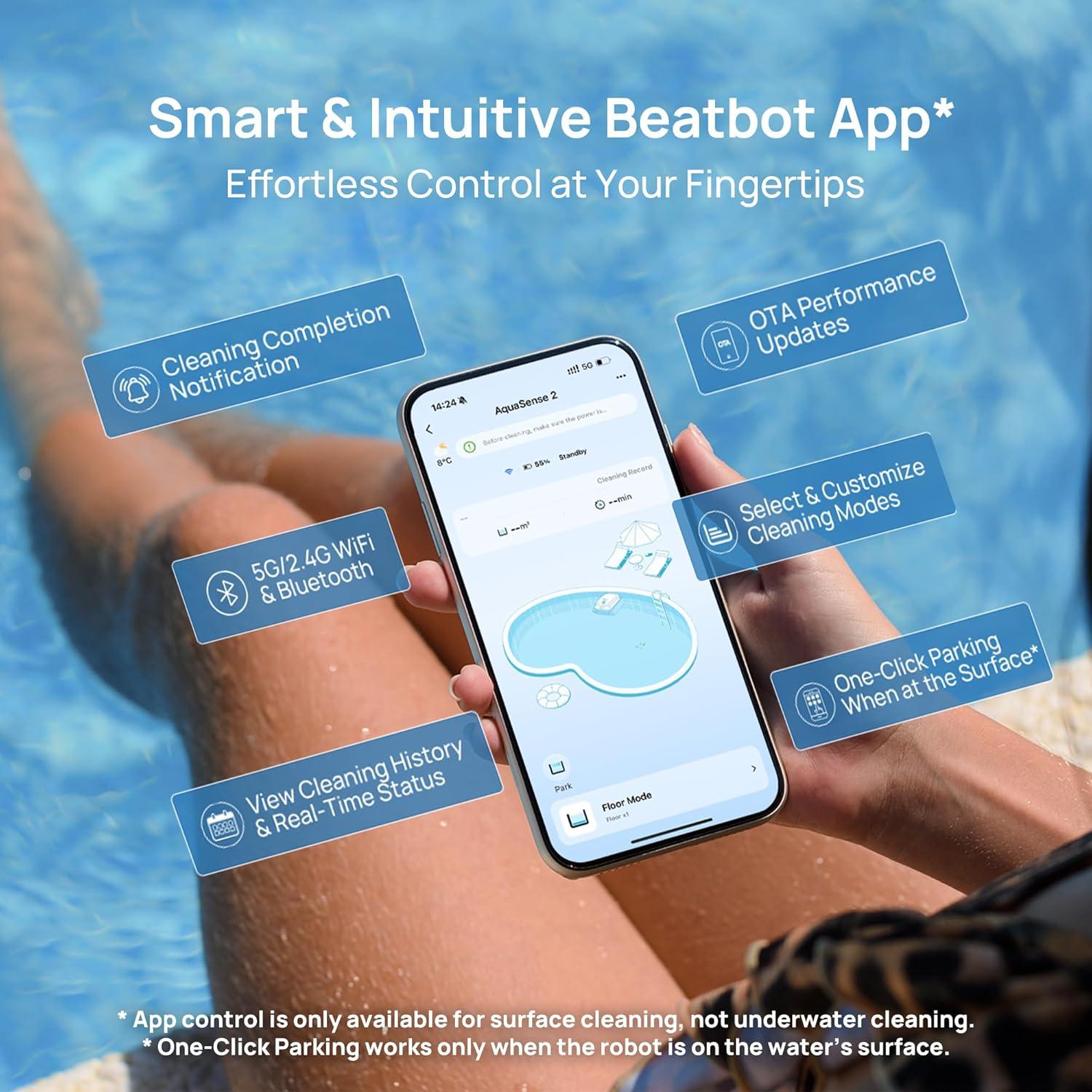 Aspiradora Robótica de Piscina Beatbot AquaSense 2 - Limpieza Eficiente