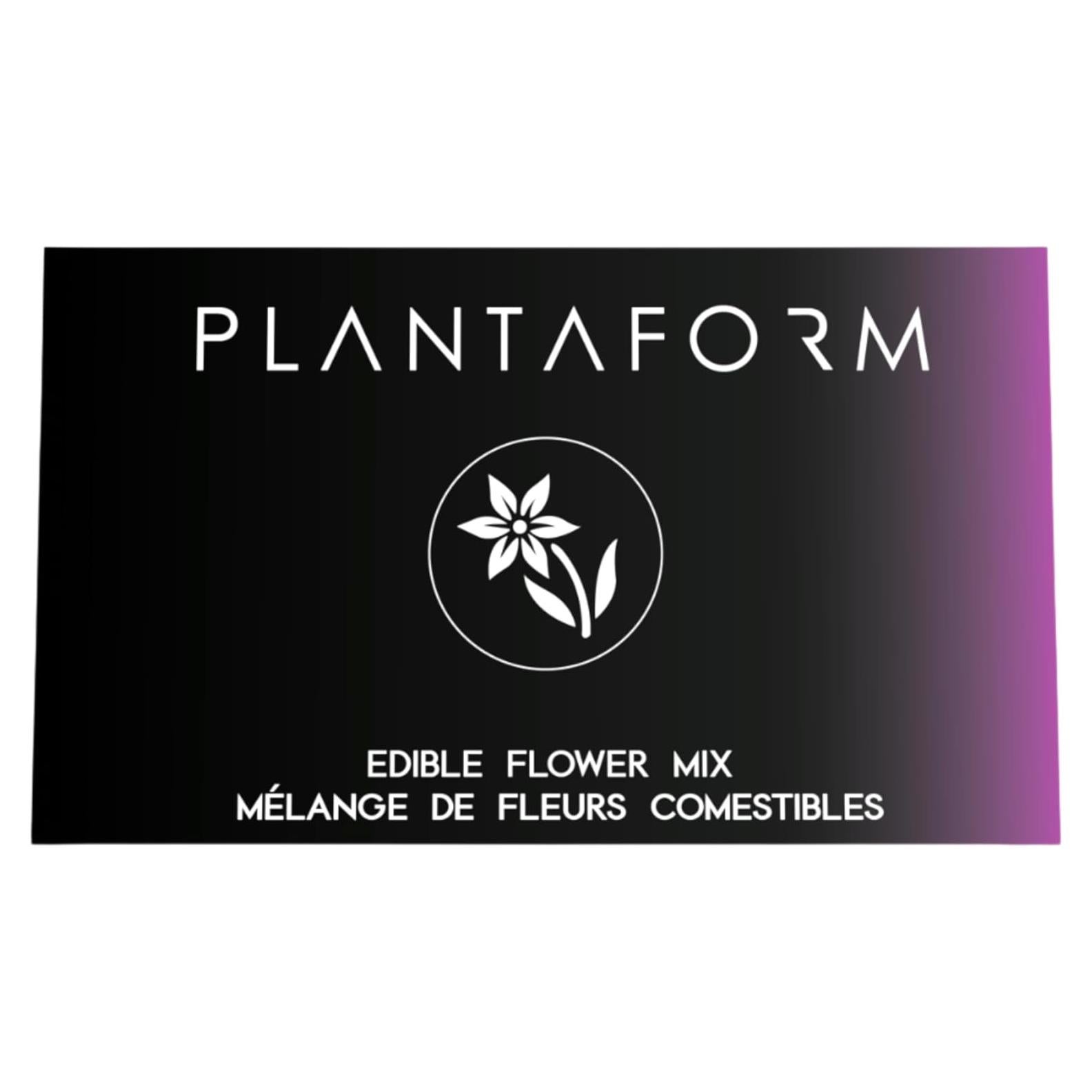 Plantaform Edible Flower Mix, Pack of 15 Pre-Seeded Plant Pods for The Plantaform Smart Indoor Garden, Organic, Non-GMO, Elevate Your Indoor Gardening Experience, Made in North America