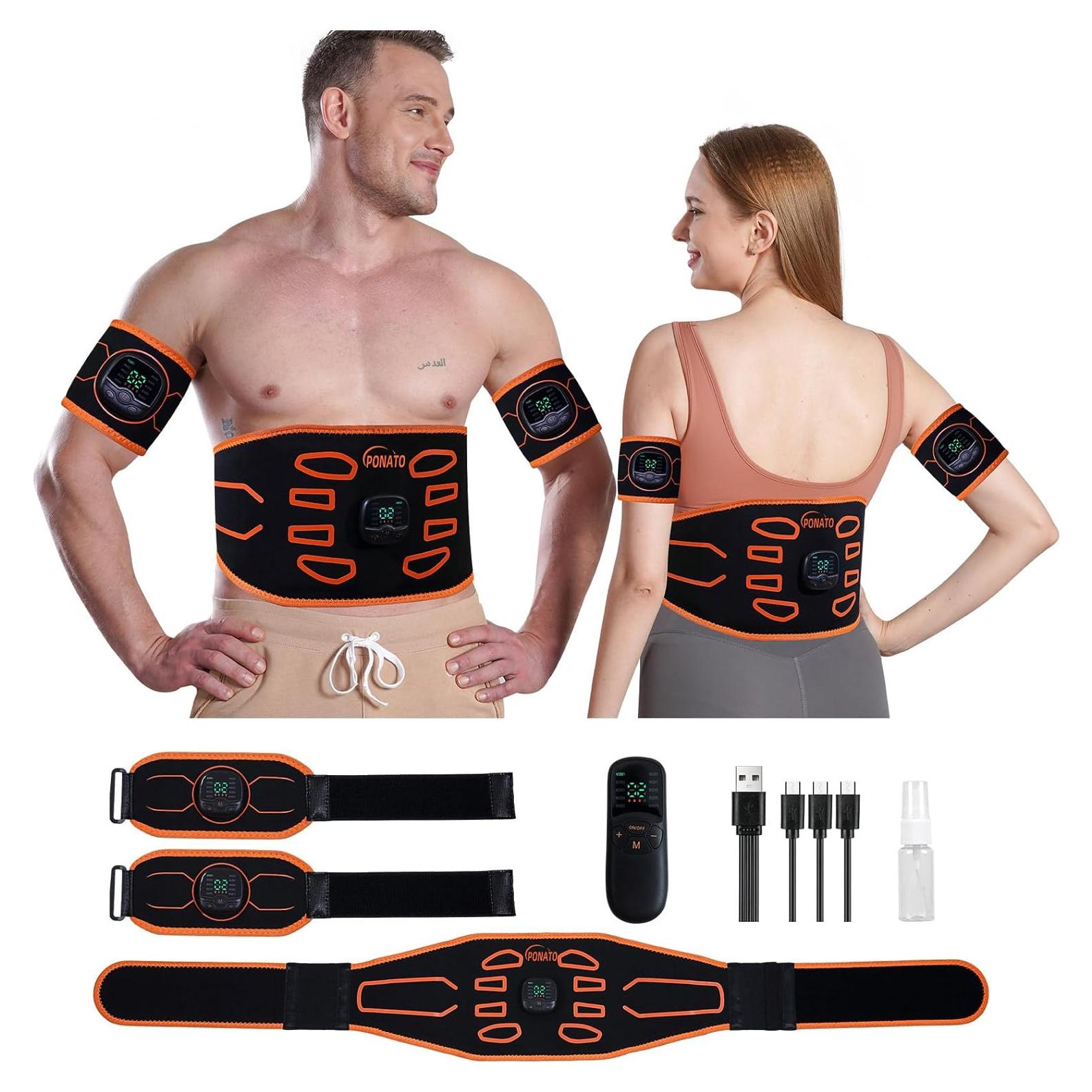 Estimulador Muscular PONATO EMS para Abdomen y Extremidades