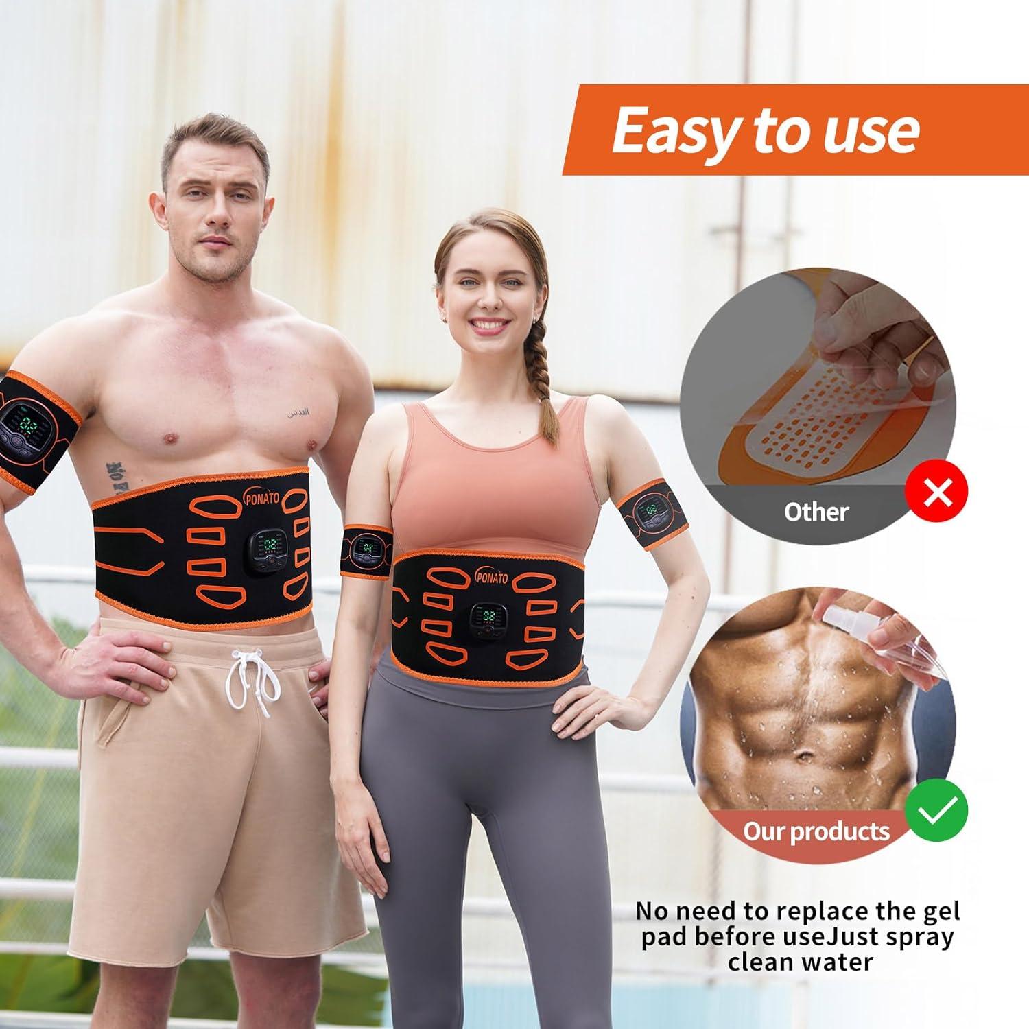 Estimulador Muscular PONATO EMS para Abdomen y Extremidades