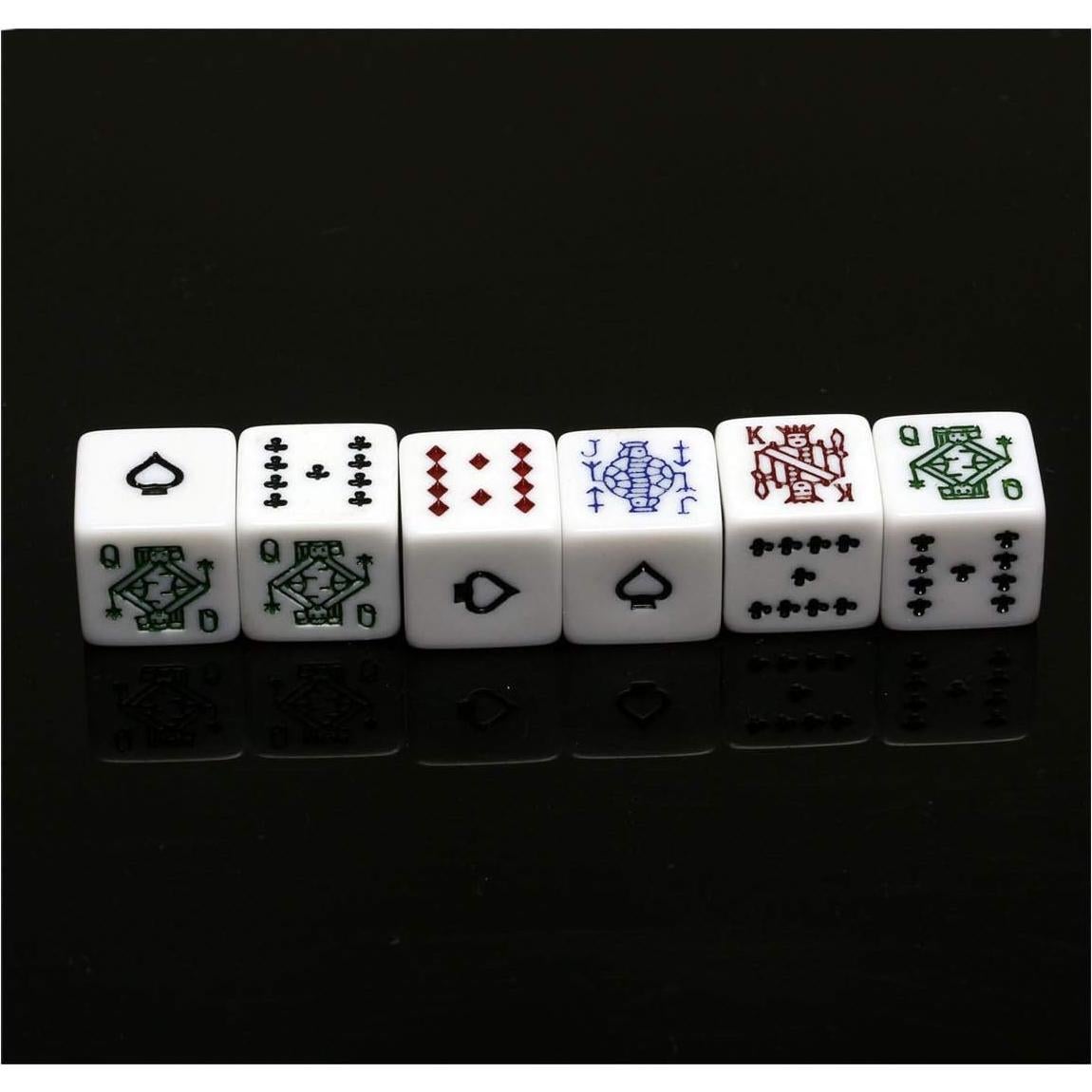 Copa de Dados Silenciosa TOPTAN con 6 Dados de Póker