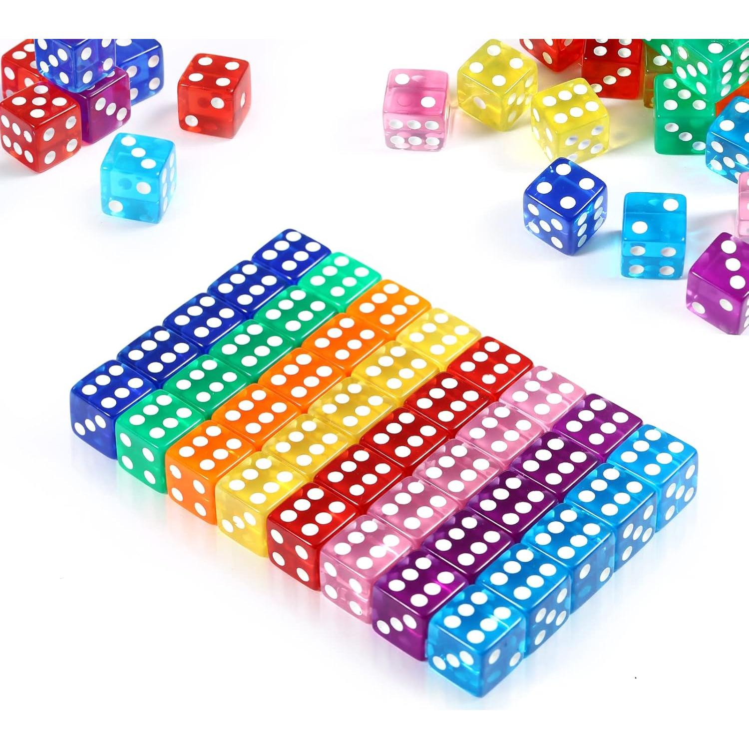 Juego de Dados de Colores Yinsun 40 Piezas 16mm para Juegos