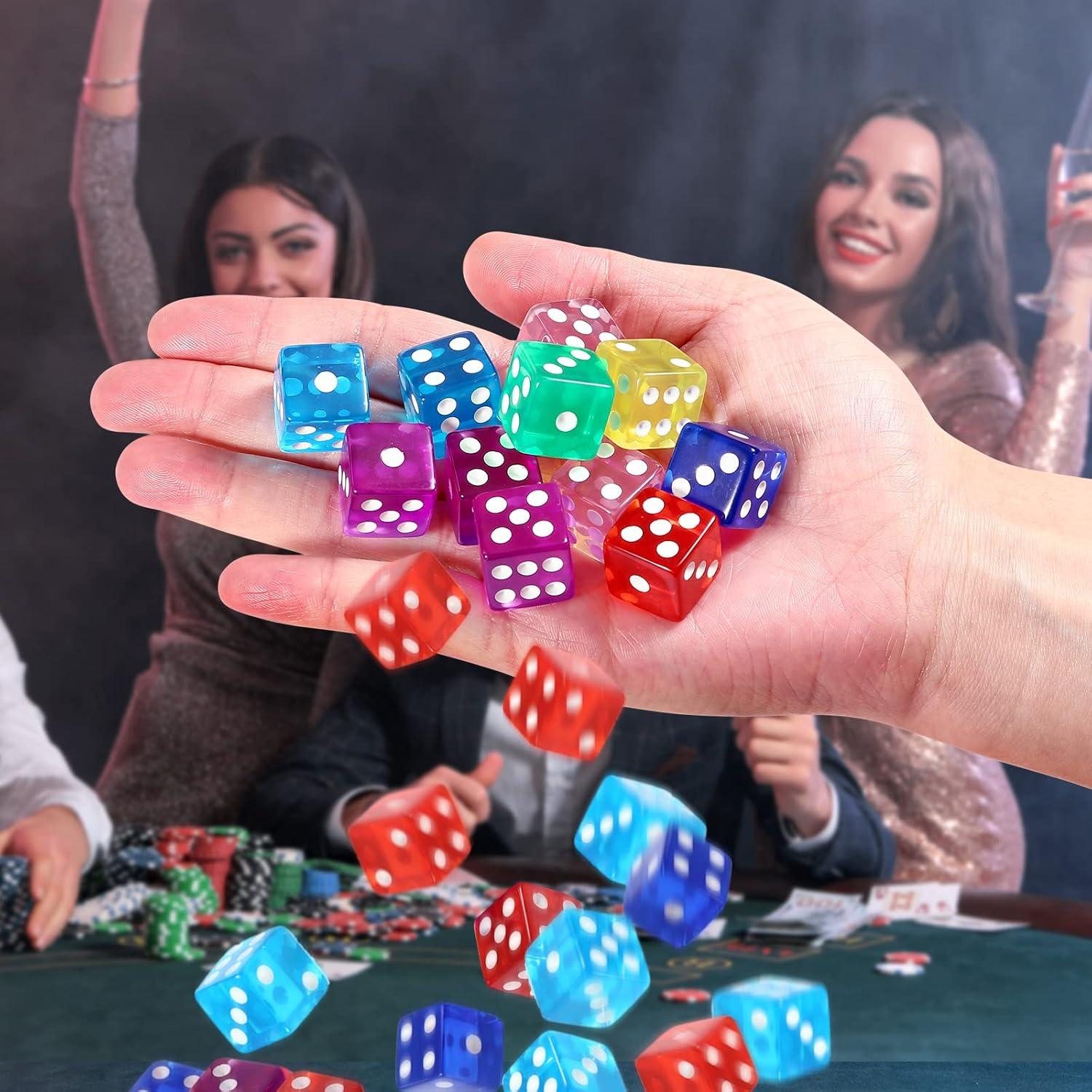 Juego de Dados de Colores Yinsun 40 Piezas 16mm para Juegos