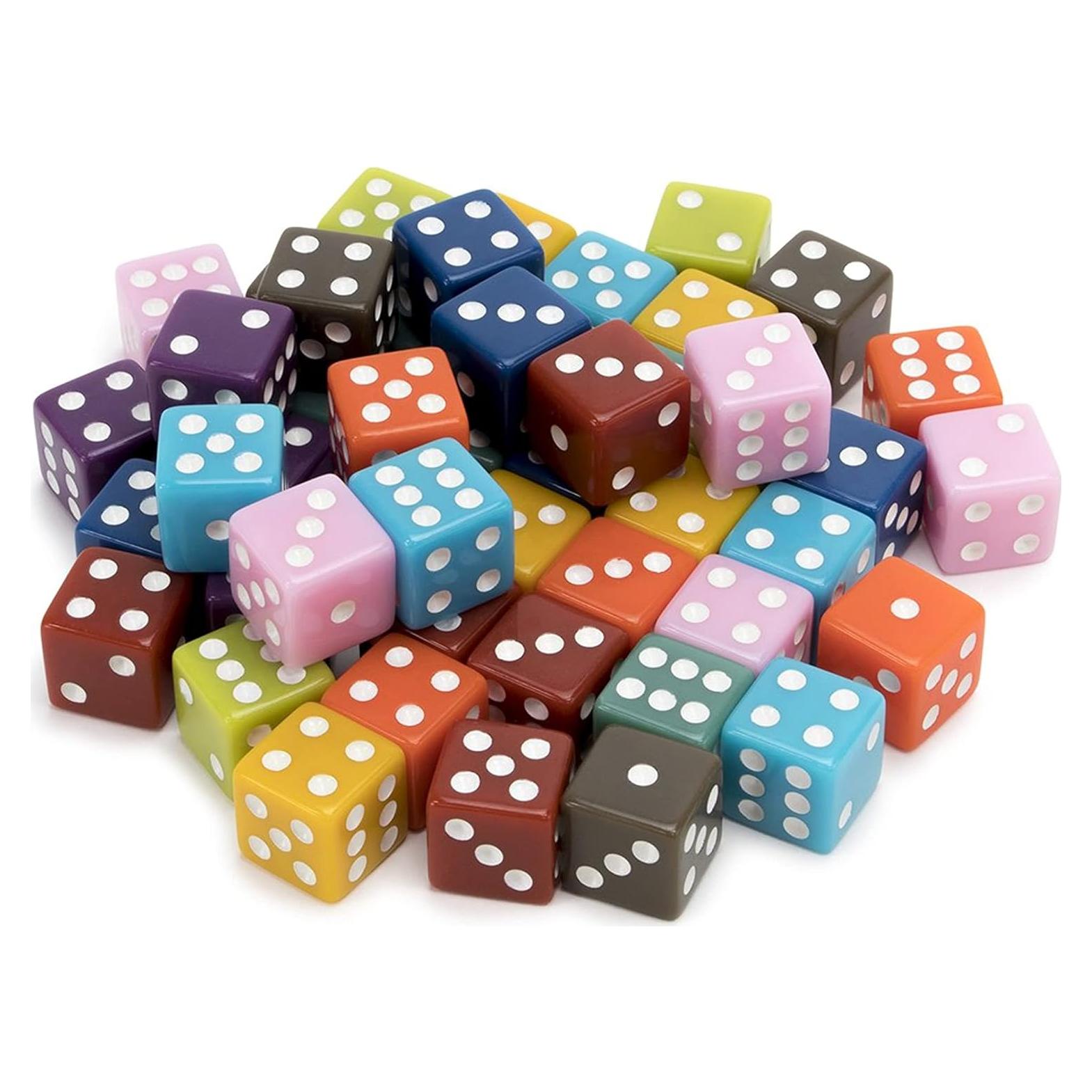 Paquete de 50 Dados Vintage de 16mm Brybelly para Juegos