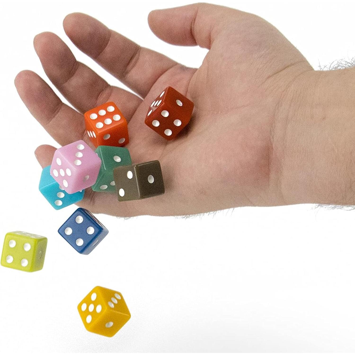 Paquete de 50 Dados Vintage de 16mm Brybelly para Juegos