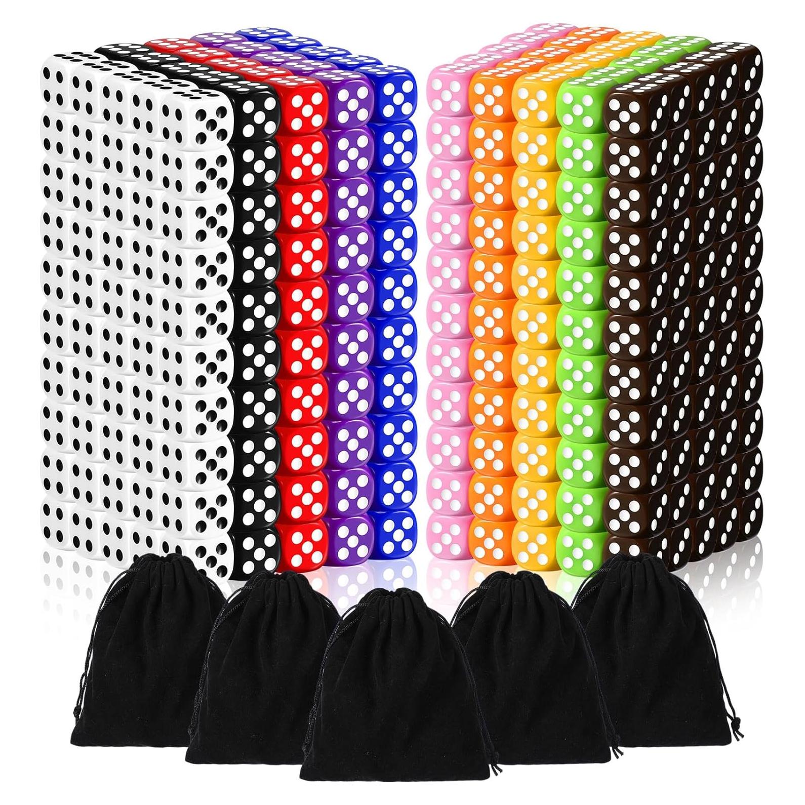 Juego de Dados de Colores Syhood 500 Piezas 16mm para Aula