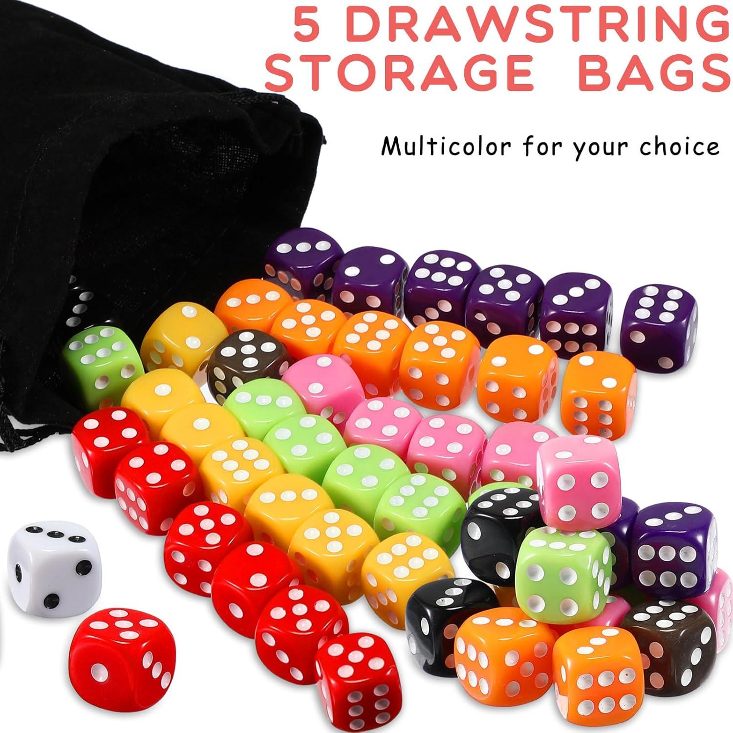 Juego de Dados de Colores Syhood 500 Piezas 16mm para Aula