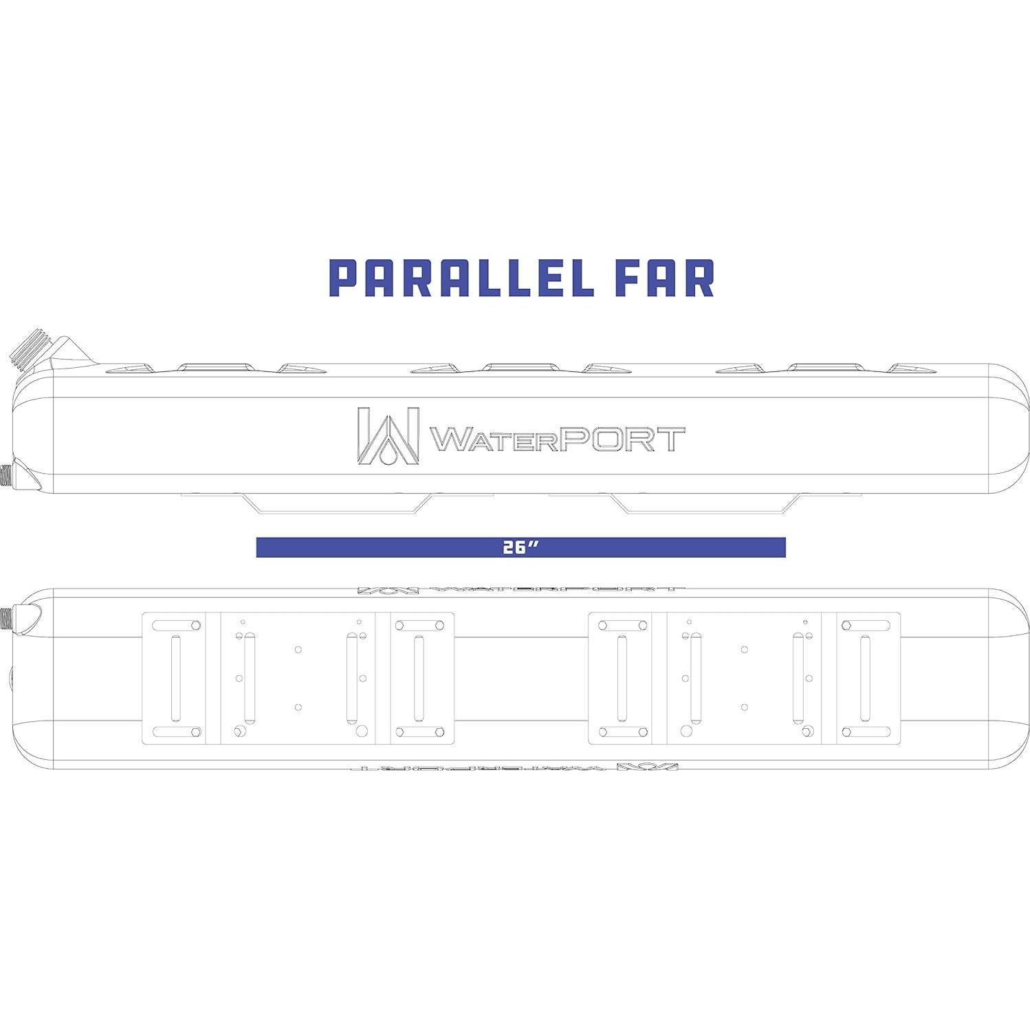 WaterPORT Weekender Portable 8-Gallon Water Tank with Camping Shower; Off Road Shower for Overlanding, Water Storage, Roof Rack Mount