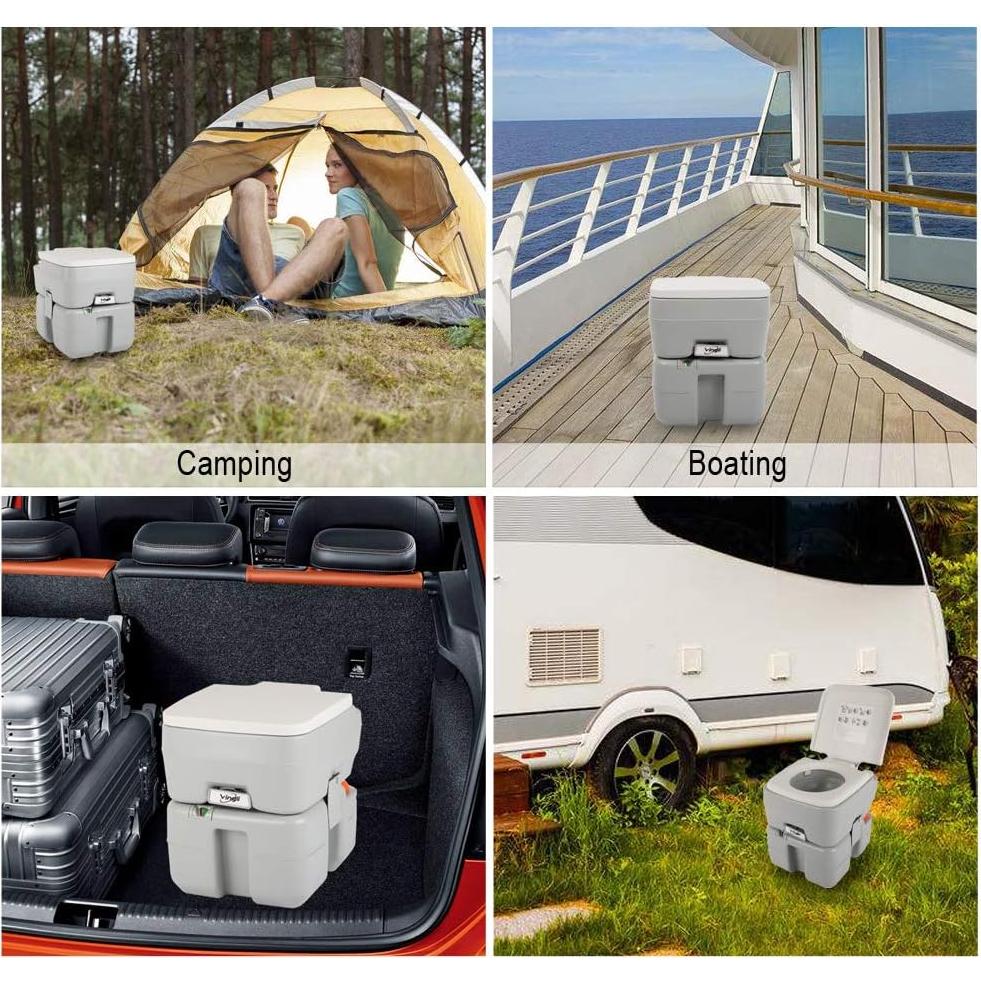 Inodoro Portátil VINGLI 20.1 Litros para Camping y Barco