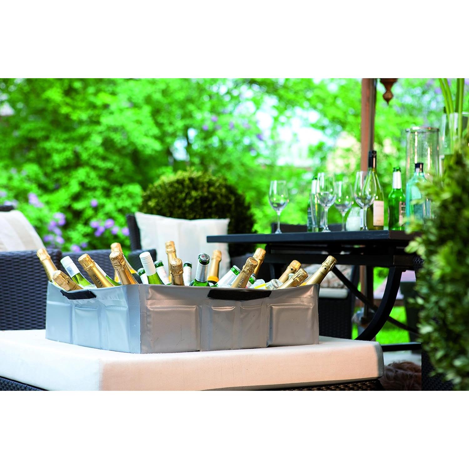 Tanque Clever Mediano Plegable 49.2L Gris - Resistente y Portátil