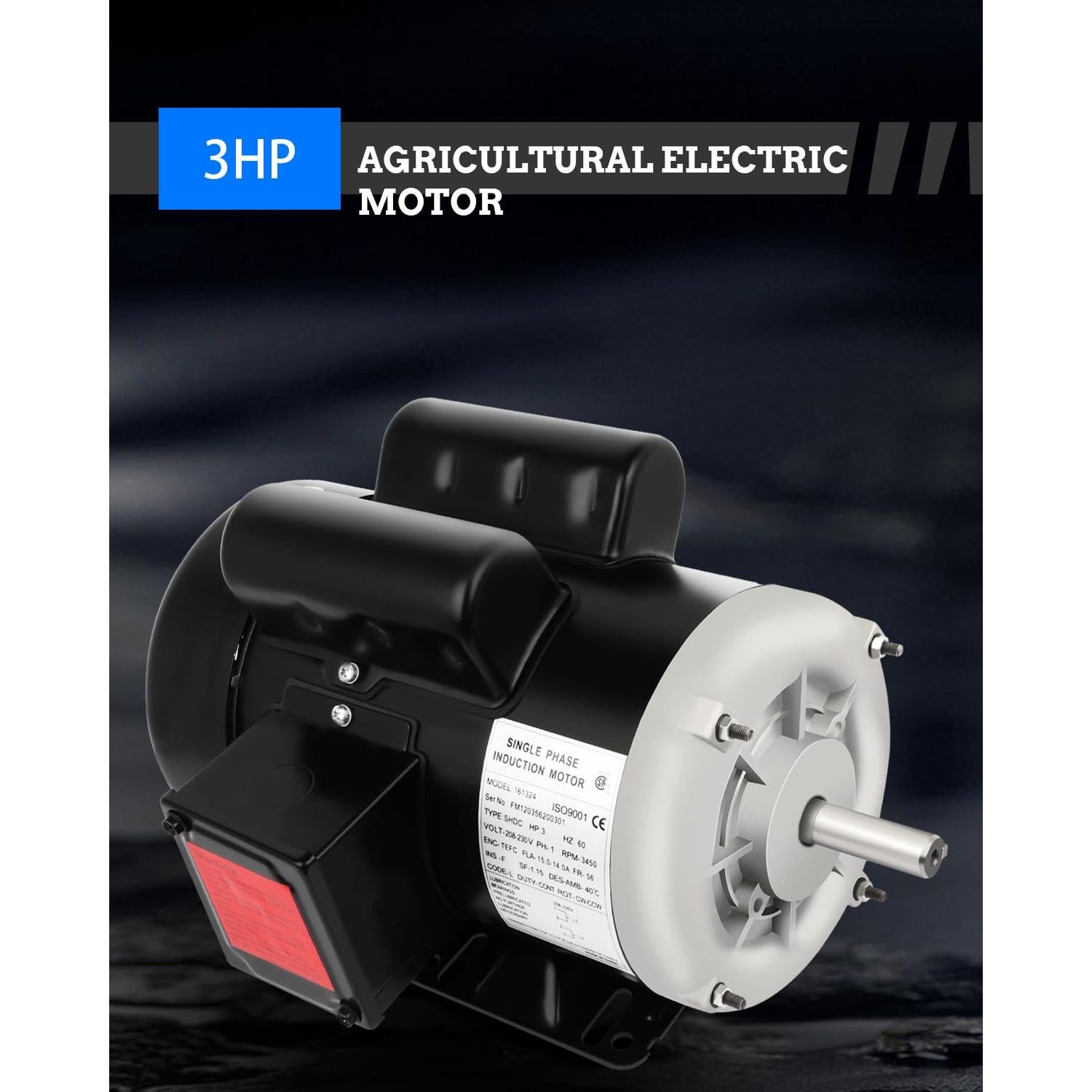 Motor Eléctrico 3HP FAHKNS 3450RPM 208-230V TEFC