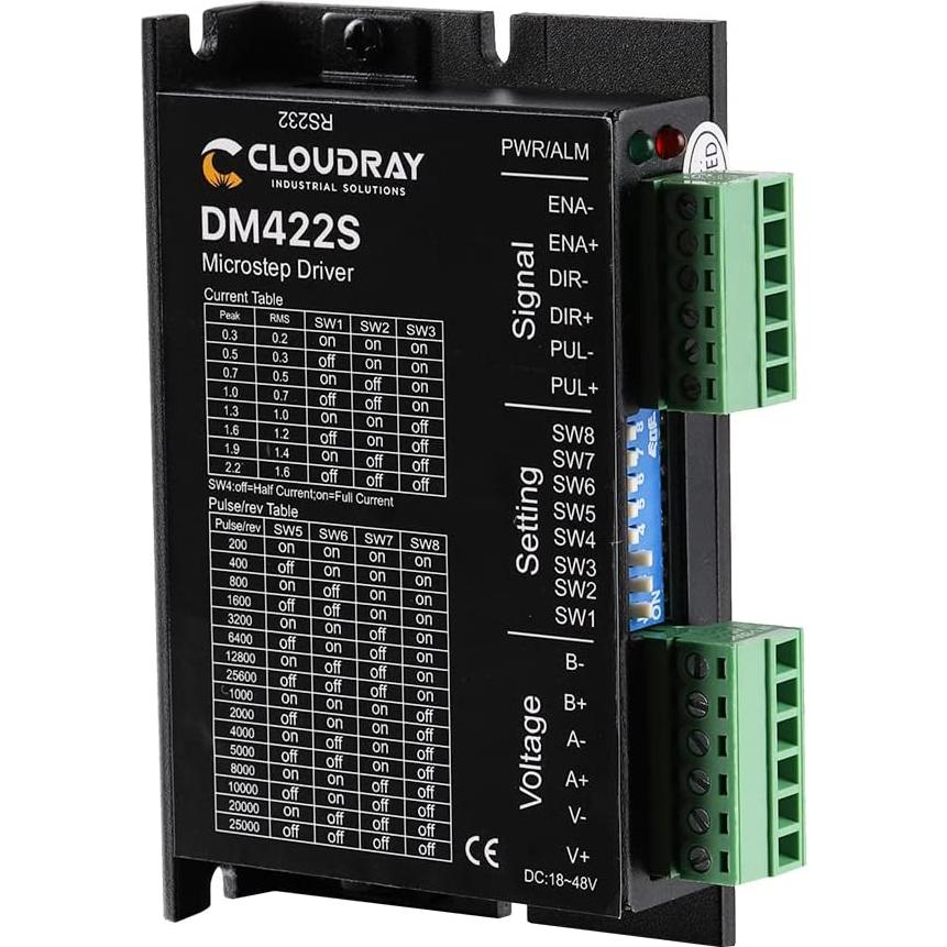 Controlador Motor Paso a Paso Cloudray DM422S 0.3-2.2A 18-48VDC