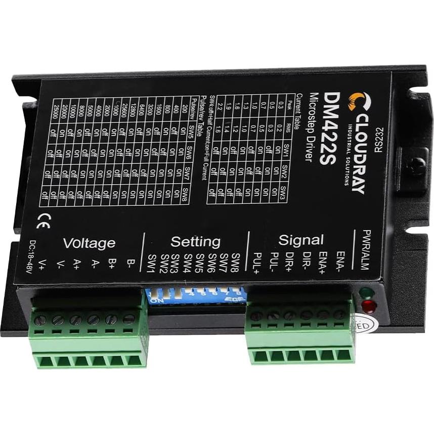 Controlador Motor Paso a Paso Cloudray DM422S 0.3-2.2A 18-48VDC
