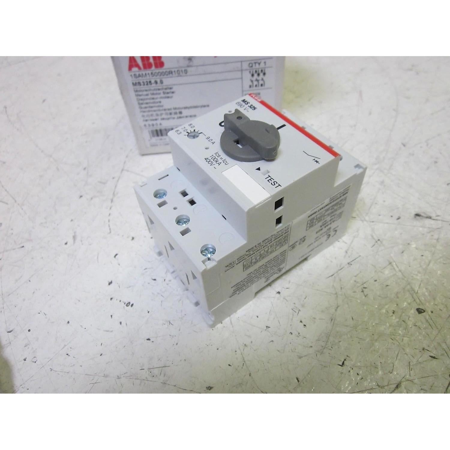 Iniciador de Motor Manual ABB MS325 1.7 kW 9 A Nuevo