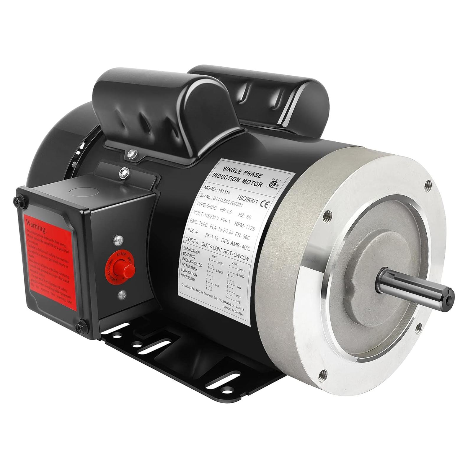 Motor Eléctrico 1.5HP Cuilvu 1750RPM TEFC IP55 115/230V