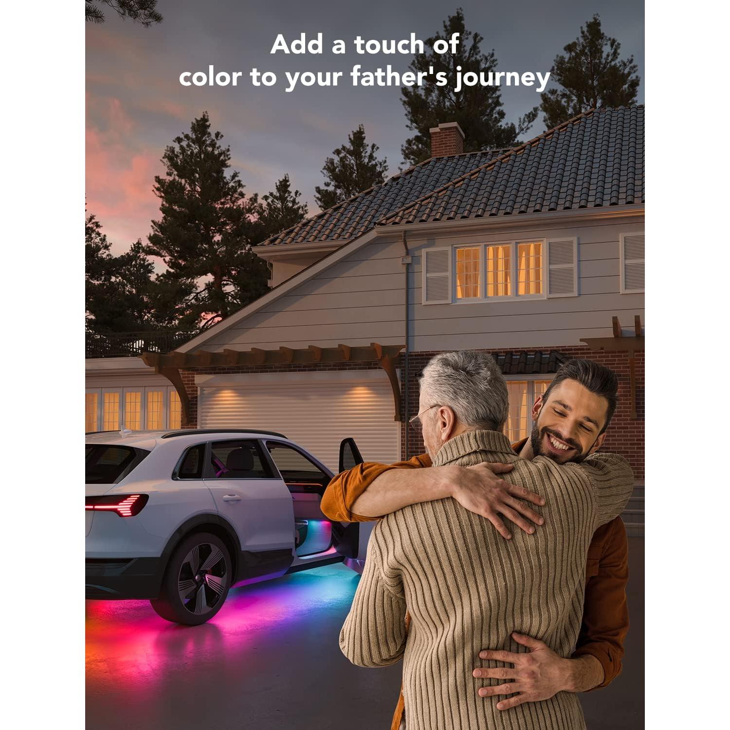 Luces LED RGBIC para Automóviles Govee H7092, 8 Piezas