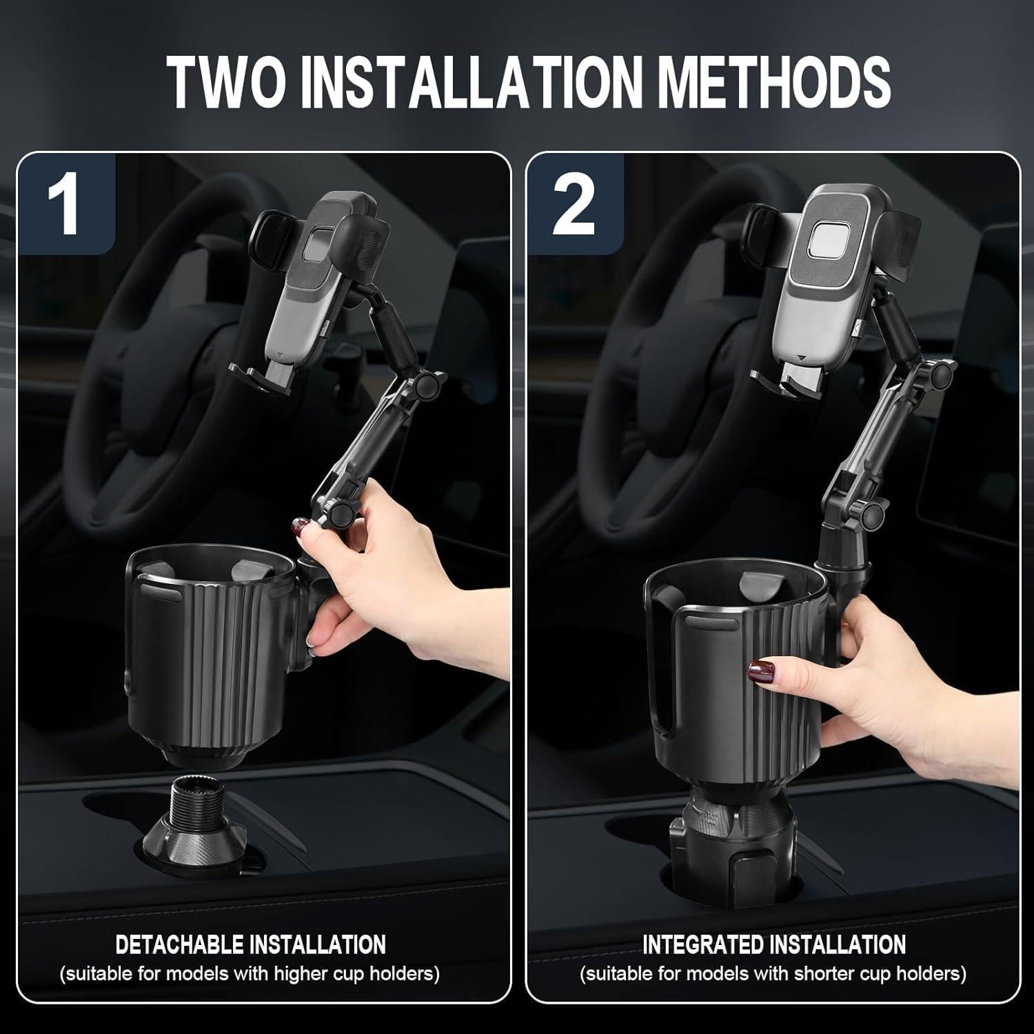 Soporte para Teléfono en Portavasos This Hill CE05021BK-2 Ajustable