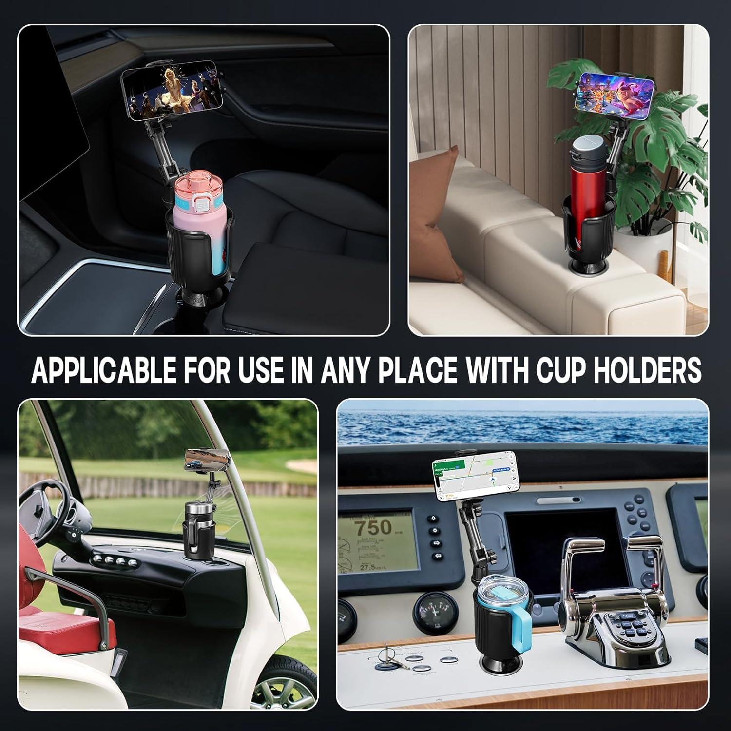 Soporte para Teléfono en Portavasos This Hill CE05021BK-2 Ajustable