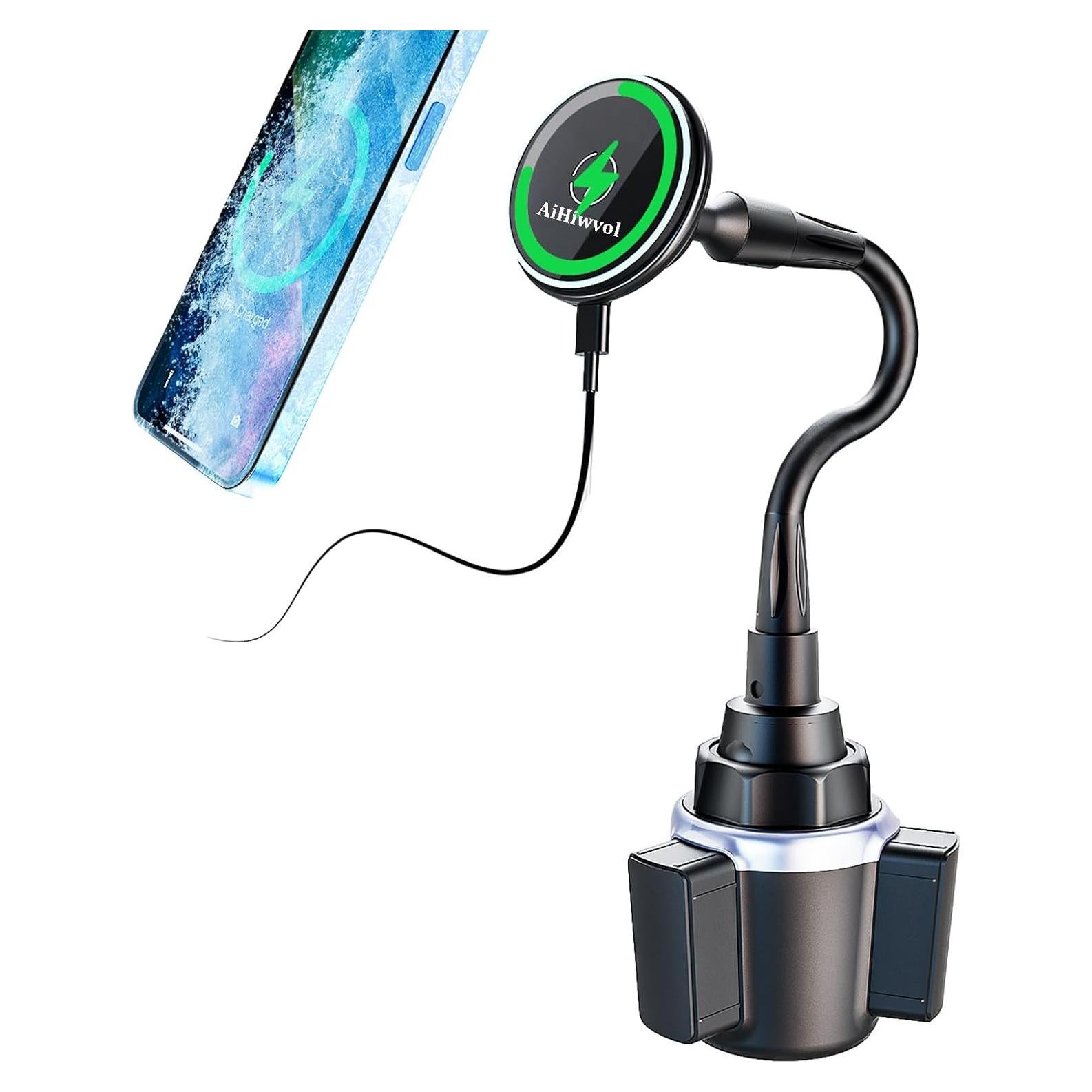 Cargador Inalámbrico Magsafe 15W AiHiwvol para Portavasos