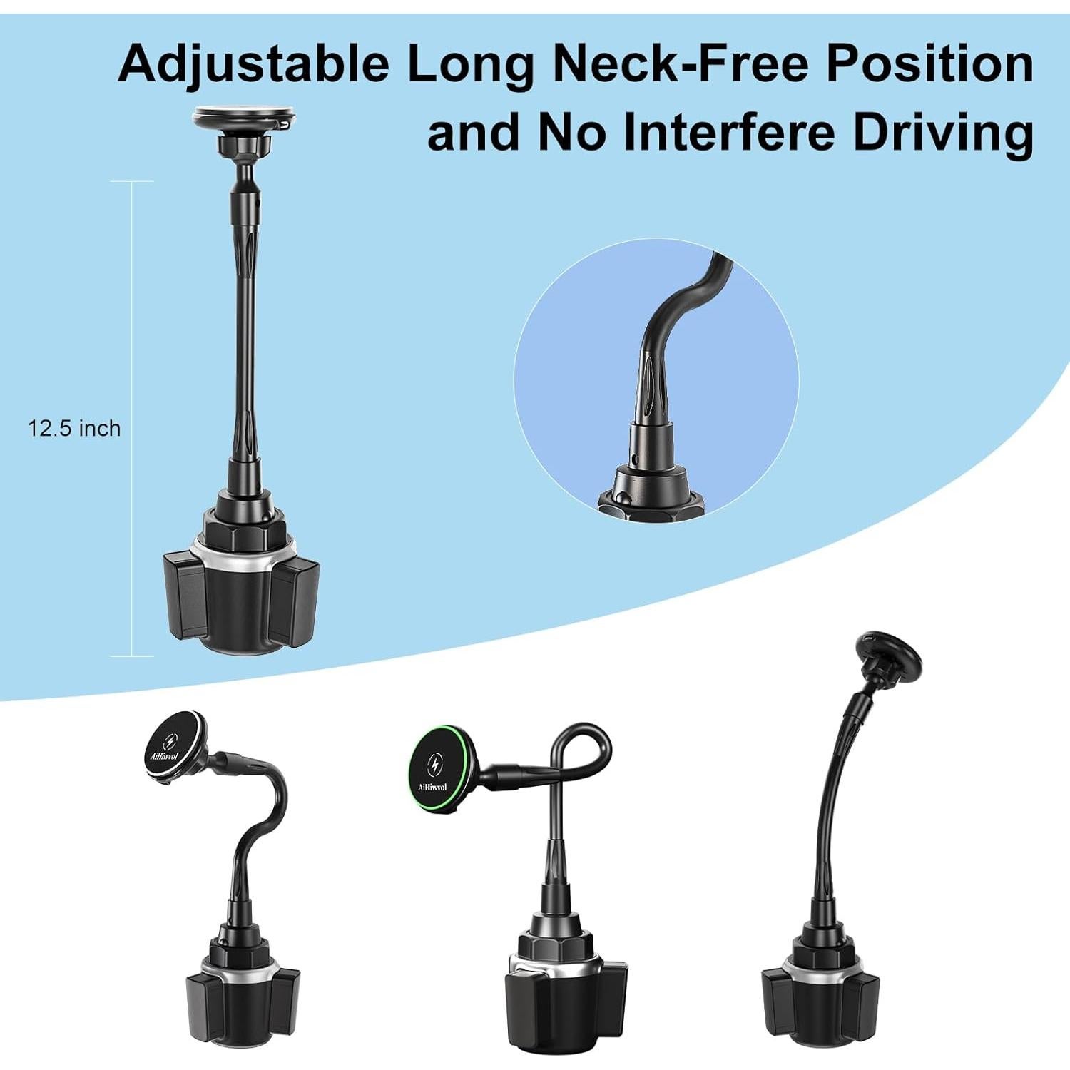 Cargador Inalámbrico Magsafe 15W AiHiwvol para Portavasos