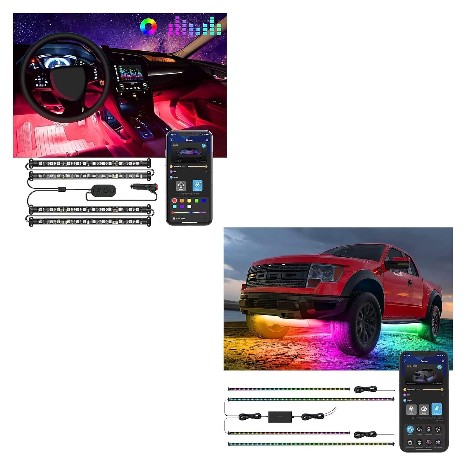 Luces LED RGB Govee para Auto con Control App y Música