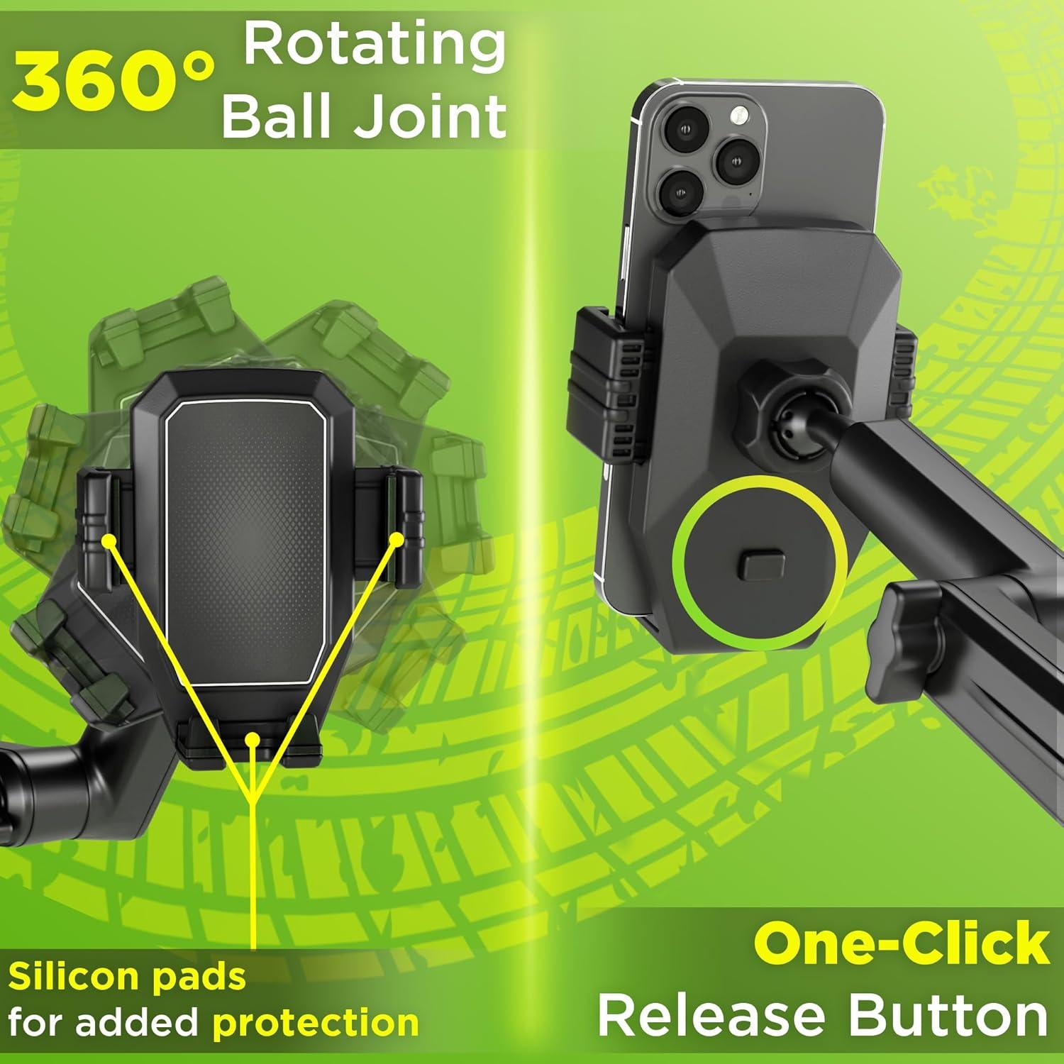 Soporte para teléfono Truckules 42.9 cm para camión negro