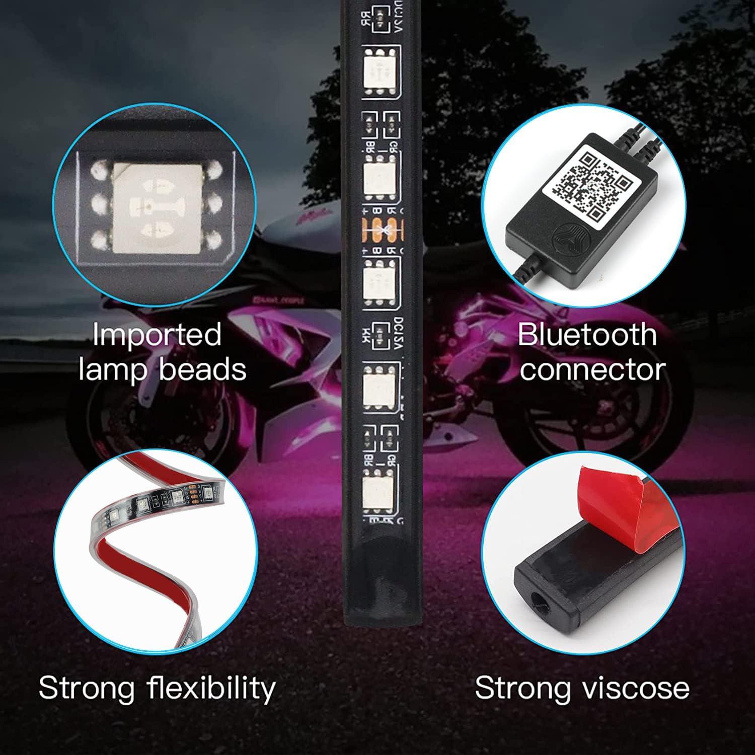 Kit de Luces LED Underglow YUGUANG RGB 4 Piezas 120cm 90cm