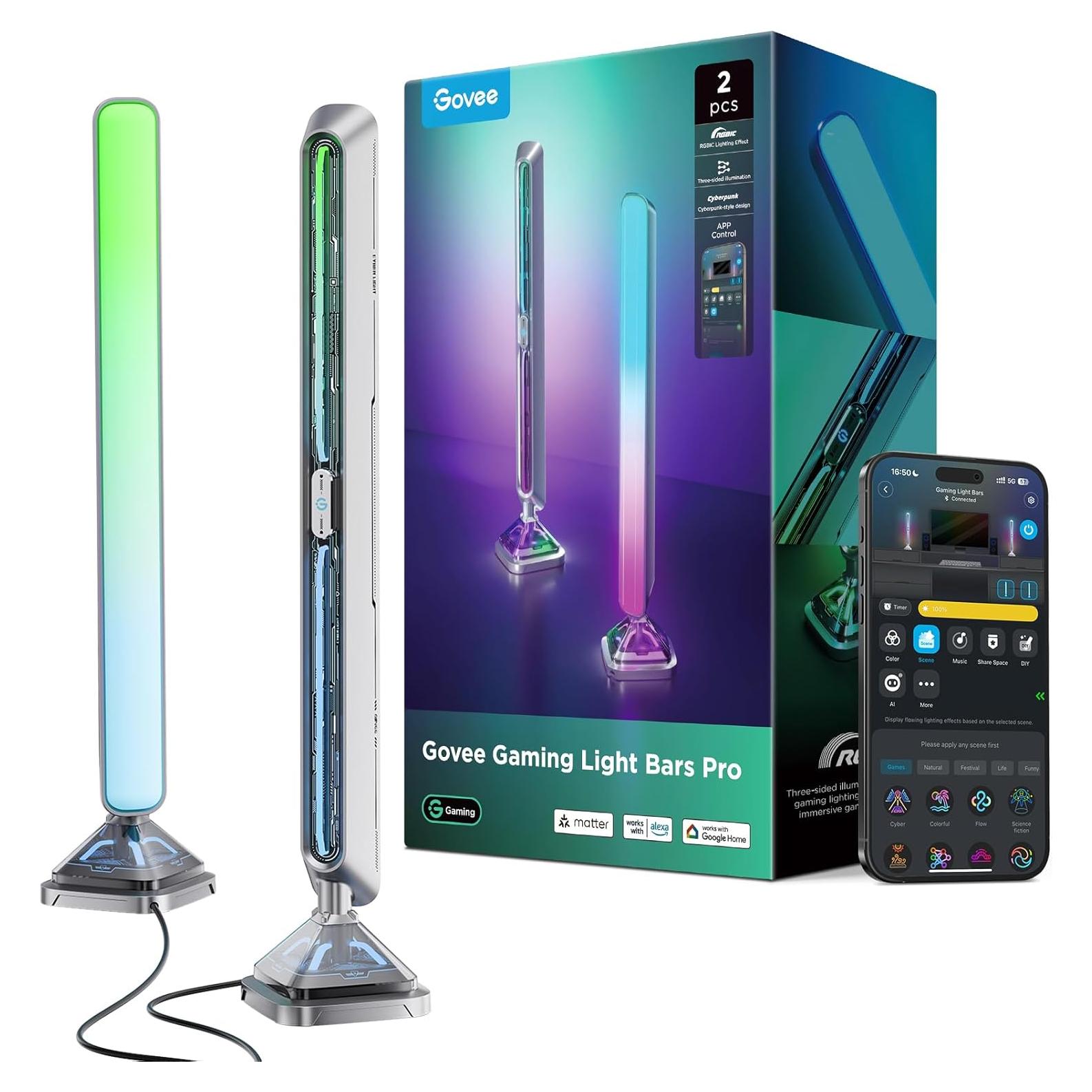 Barras de Luz Govee Pro H6048 RGBIC 40 cm para Juegos