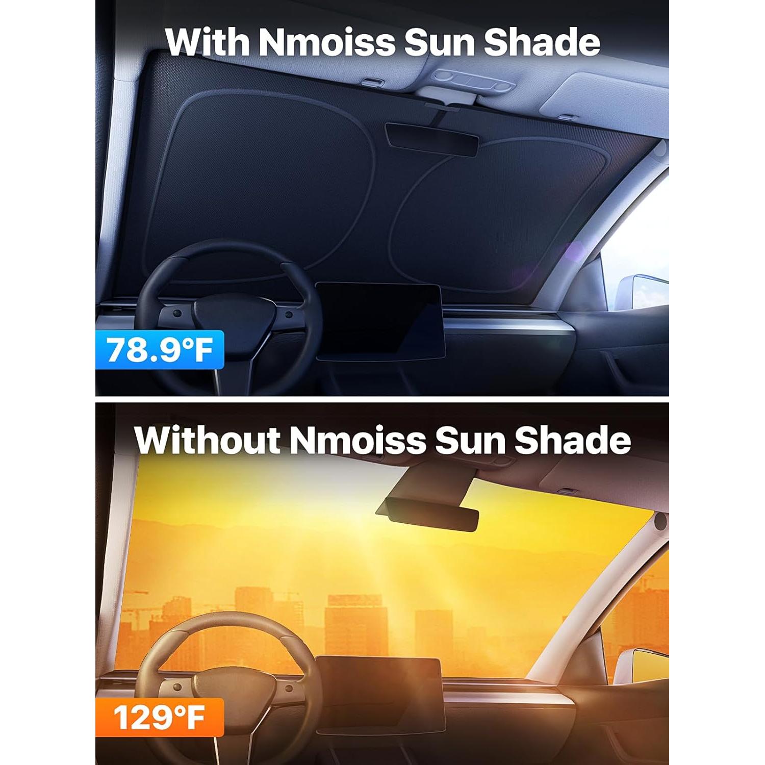 Protector Solar Parabrisas Nmoiss Modelo 3 Ajuste Universal