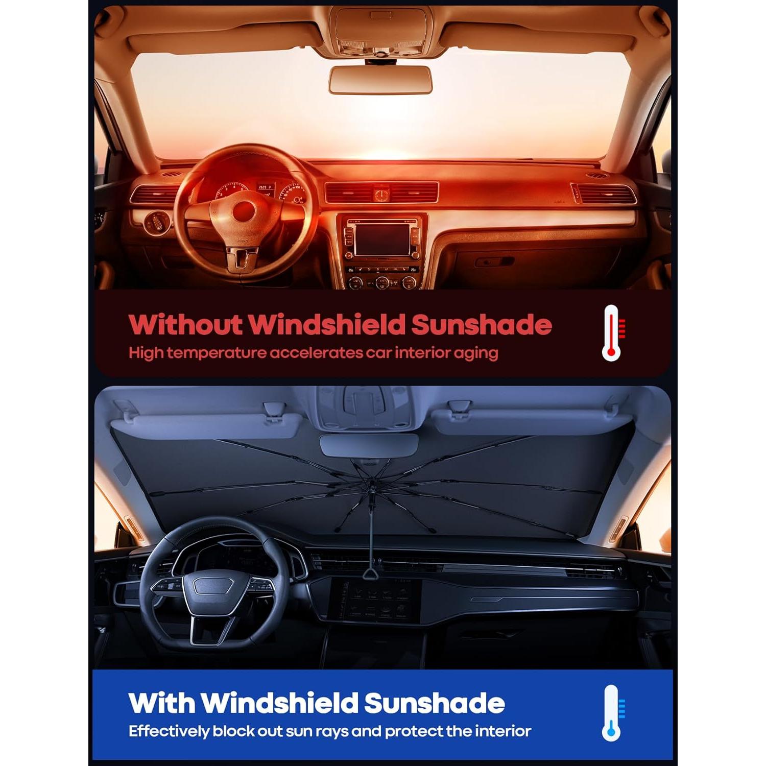 Parasol de Parabrisas Lamicall 5 Capas UV 145x84 cm para SUV