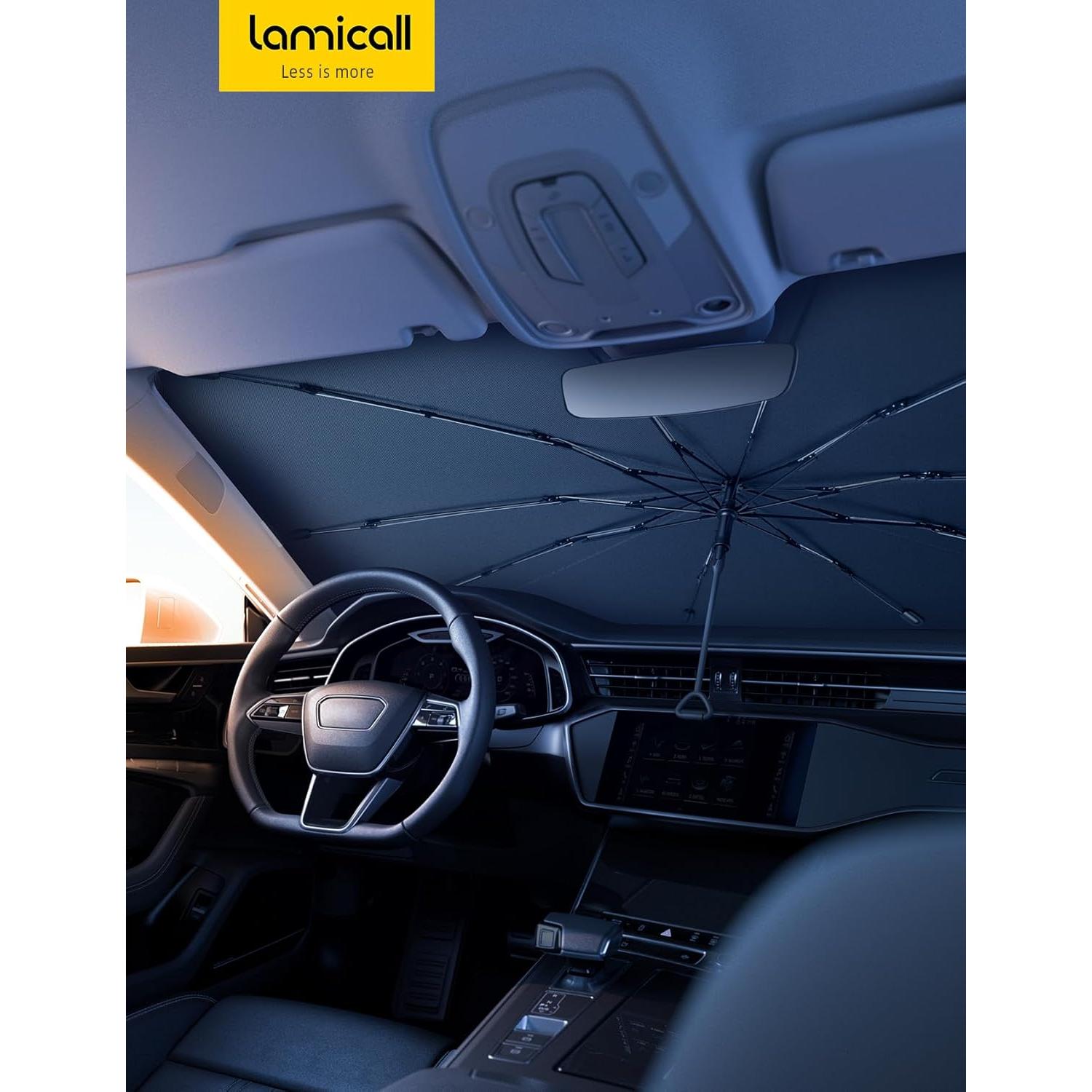 Parasol de Parabrisas Lamicall 5 Capas UV 145x84 cm para SUV