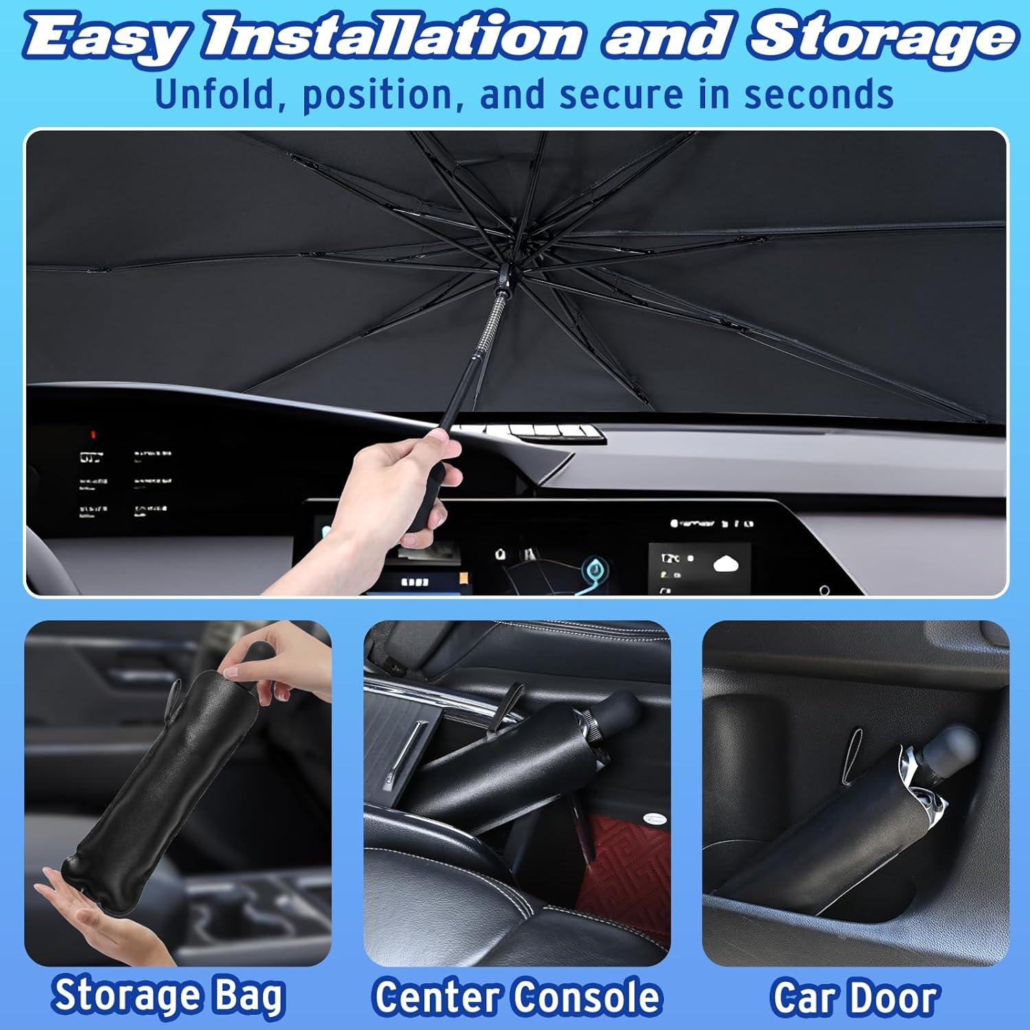 Sombrilla para Parabrisas Waipfaru Grande 155x89cm UV Nano 2025