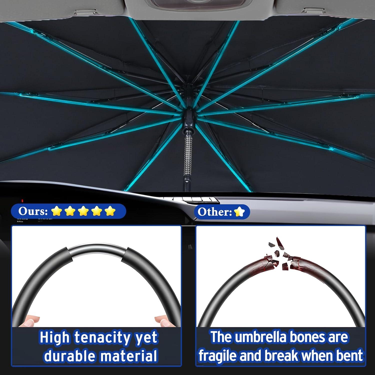 Sombrilla para Parabrisas Waipfaru Grande 155x89cm UV Nano 2025