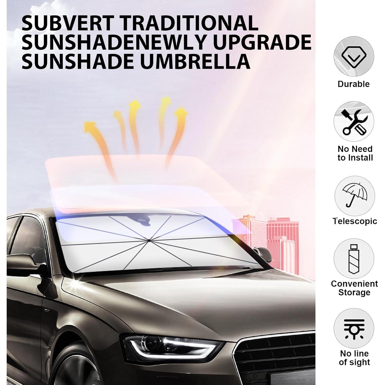 Sombrilla para Parabrisas de Coche JawGrew 139.7x78.7cm