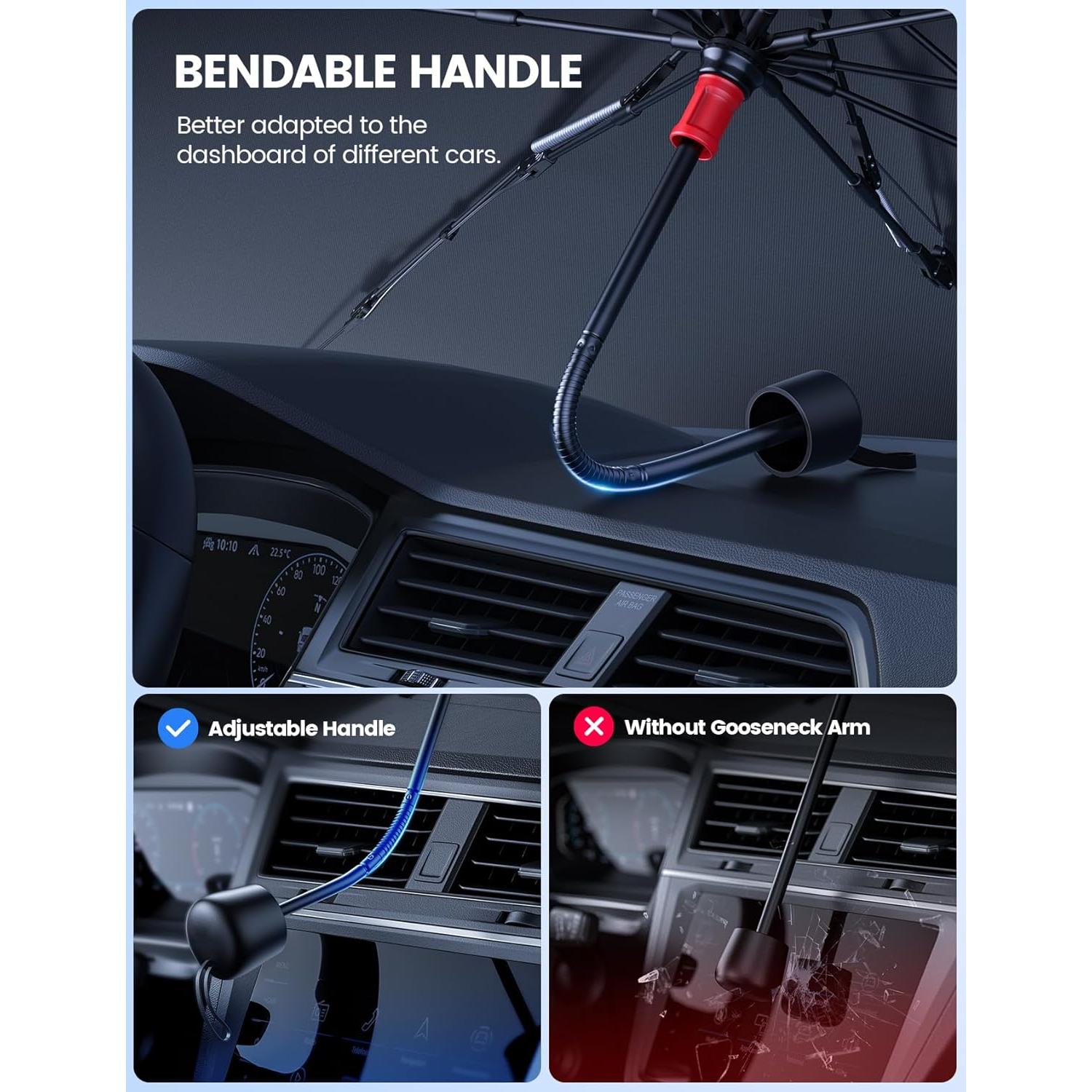 Sombra de Parabrisas Aomiker 145x81 cm Protección UV 5 Capas