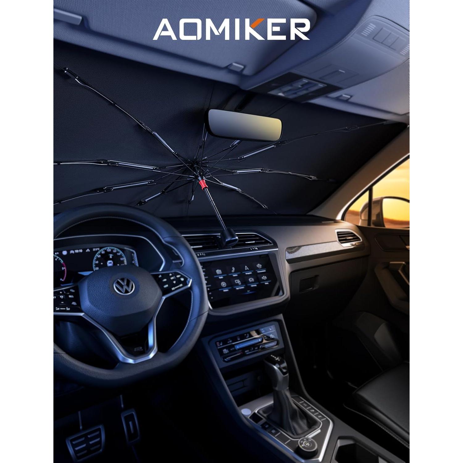 Sombra de Parabrisas Aomiker 145x81 cm Protección UV 5 Capas