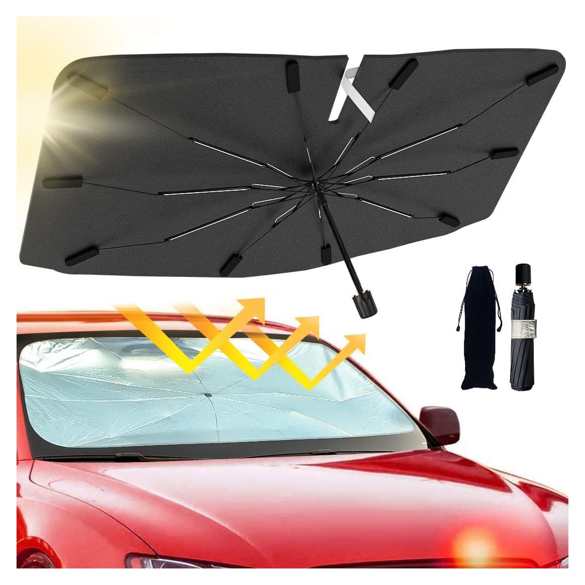 Sombrilla para Parabrisas JASVIC Grande Plegable UV 99% Bloqueo